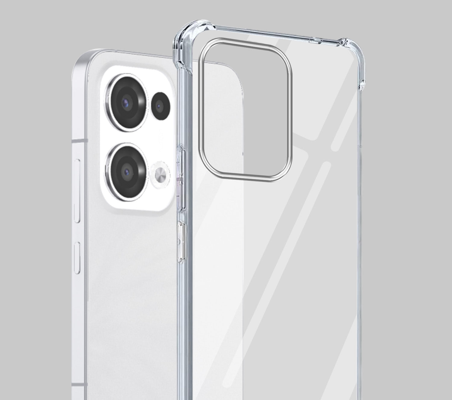 For Oppo Reno13 5G | Oppo Reno 13 5G Shockproof Crystal-Clear Back Cover (Drop & Camera Protection | Hard Polycarbonate)