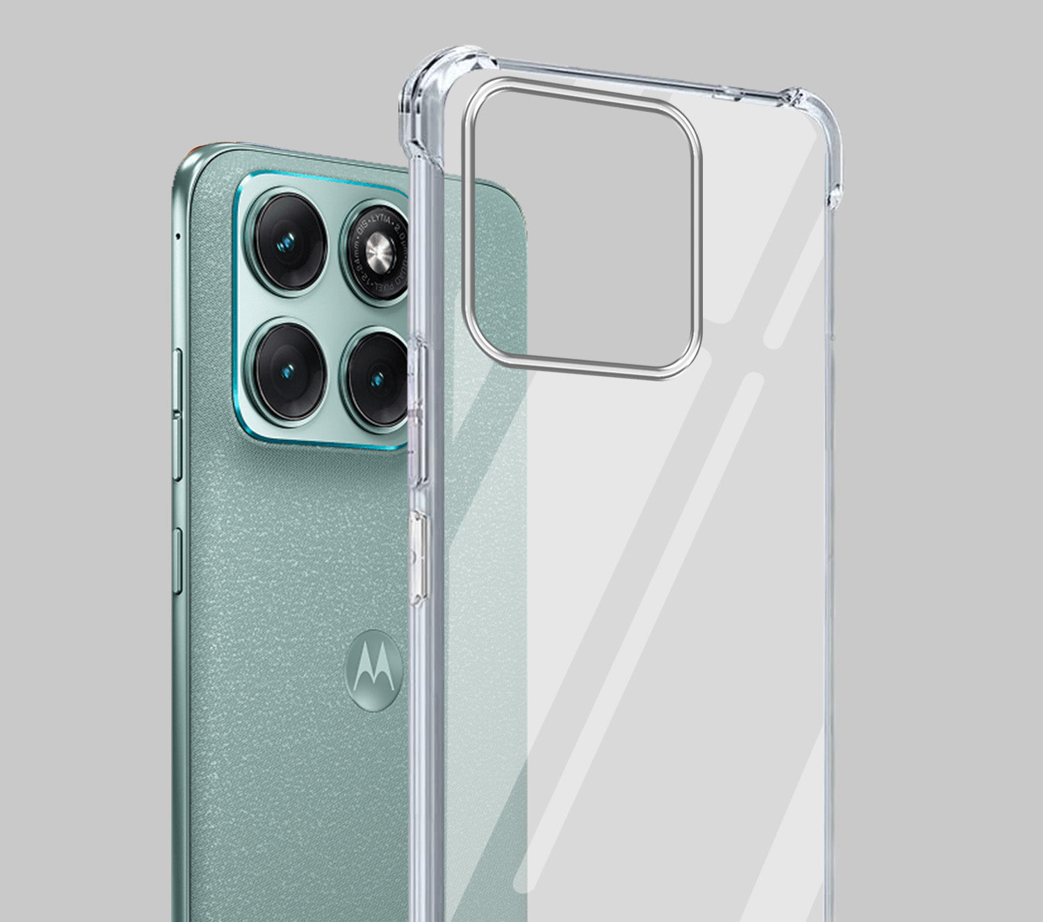 For Motorola Moto Edge 70 Fusion Back Cover Shockproof Crystal-Clear (Drop & Camera Protection | Hard Polycarbonate)