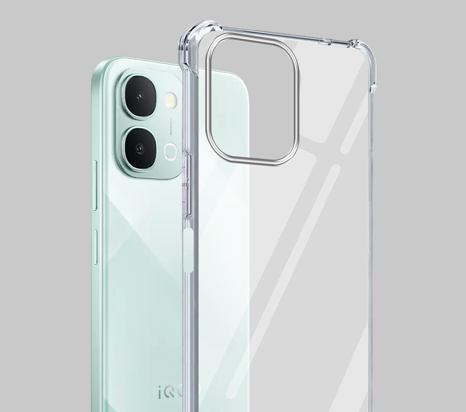 For Vivo iQOO Z11x 5G Back Cover Shockproof Crystal-Clear (Drop & Camera Protection | Hard Polycarbonate)