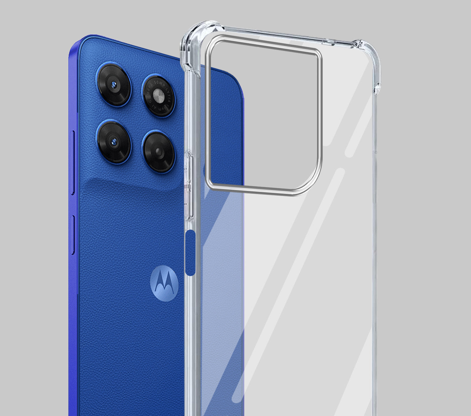 For Motorola Moto G37 Power Back Cover Shockproof Crystal-Clear (Drop & Camera Protection | Hard Polycarbonate)