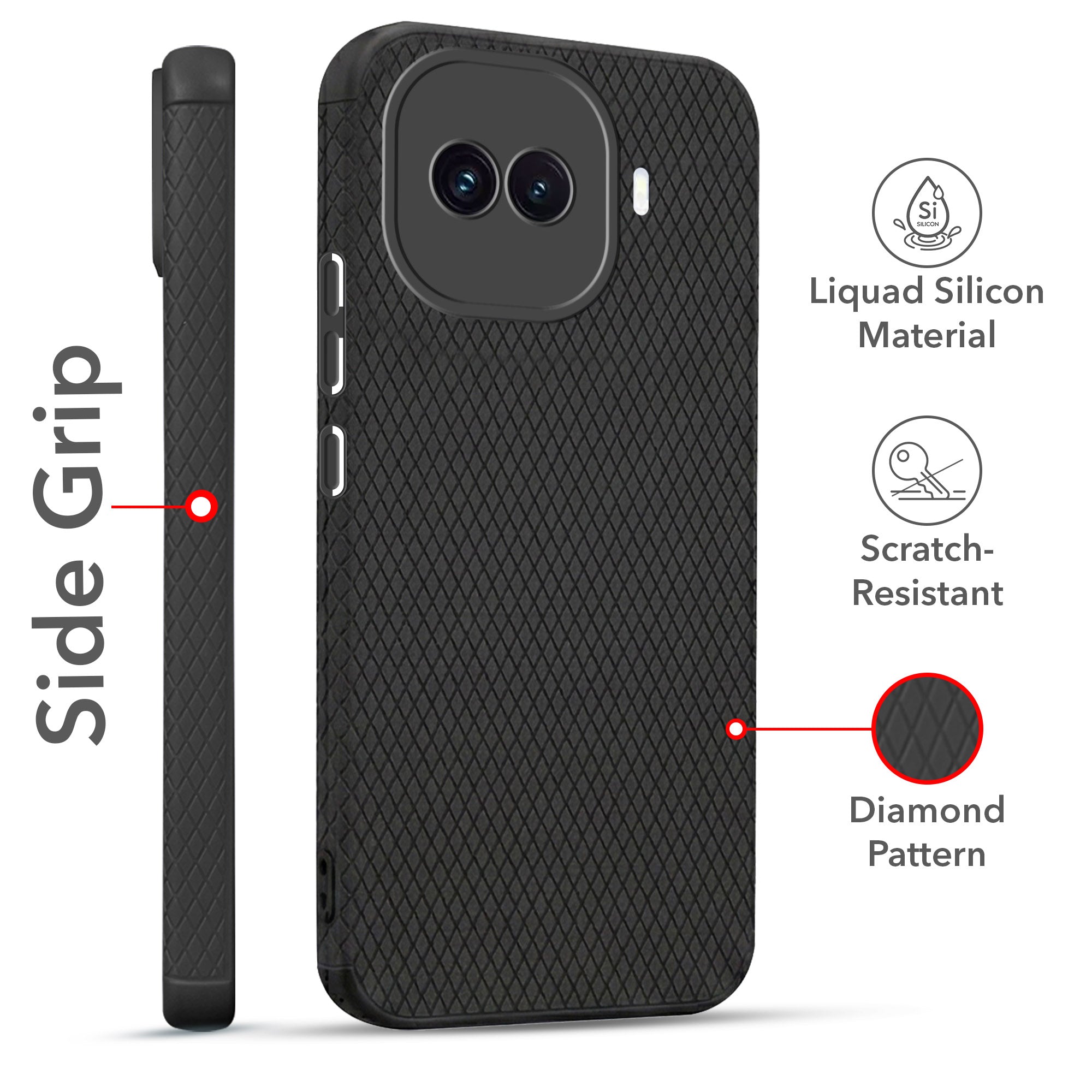 For Vivo iQOO 15R 5G Combo with Back Cover and 9H Tempered Glass (Liquid Silicone | Camera Protection | Oleophobic Coating Screen Glass)
