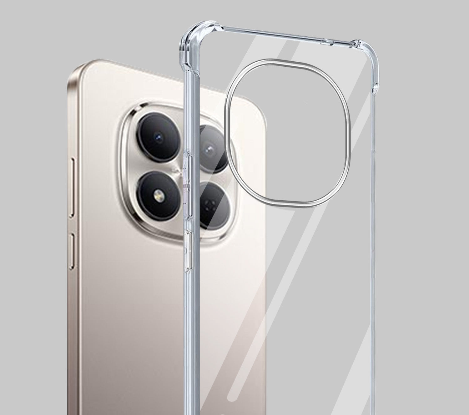 For Xiaomi Redmi Note 15 Pro 5G Back Cover Shockproof Crystal-Clear (Drop & Camera Protection | Hard Polycarbonate)