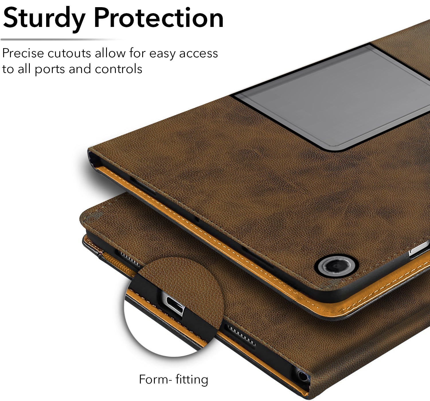 For Lenovo Tab Plus 11.5 Inch TB351FU Flip Cover Folio Cover (PU Leather | Multi-Angle Smart Stand | Card Storage Slots | Silicone Back Pouch)