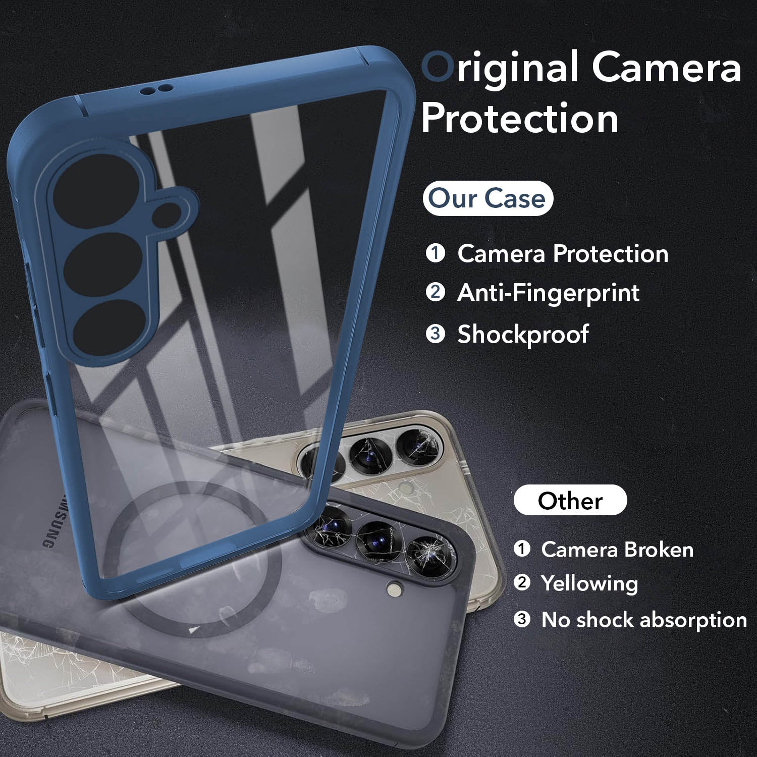 For Samsung Galaxy S23 FE 5G Back Cover Case (Lifetime Anti Yellow | Anti Scratch | Crystal Clear Shockproof)