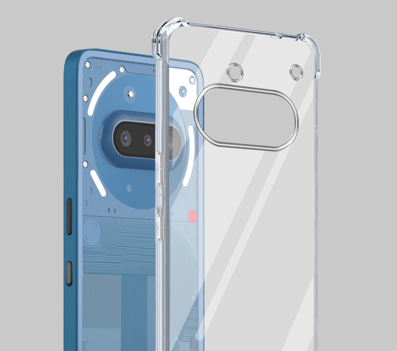 For Nothing Phone 3A 5G Shockproof Crystal-Clear Back Cover ( Drop & Camera Protection | Hard Polycarbonate)