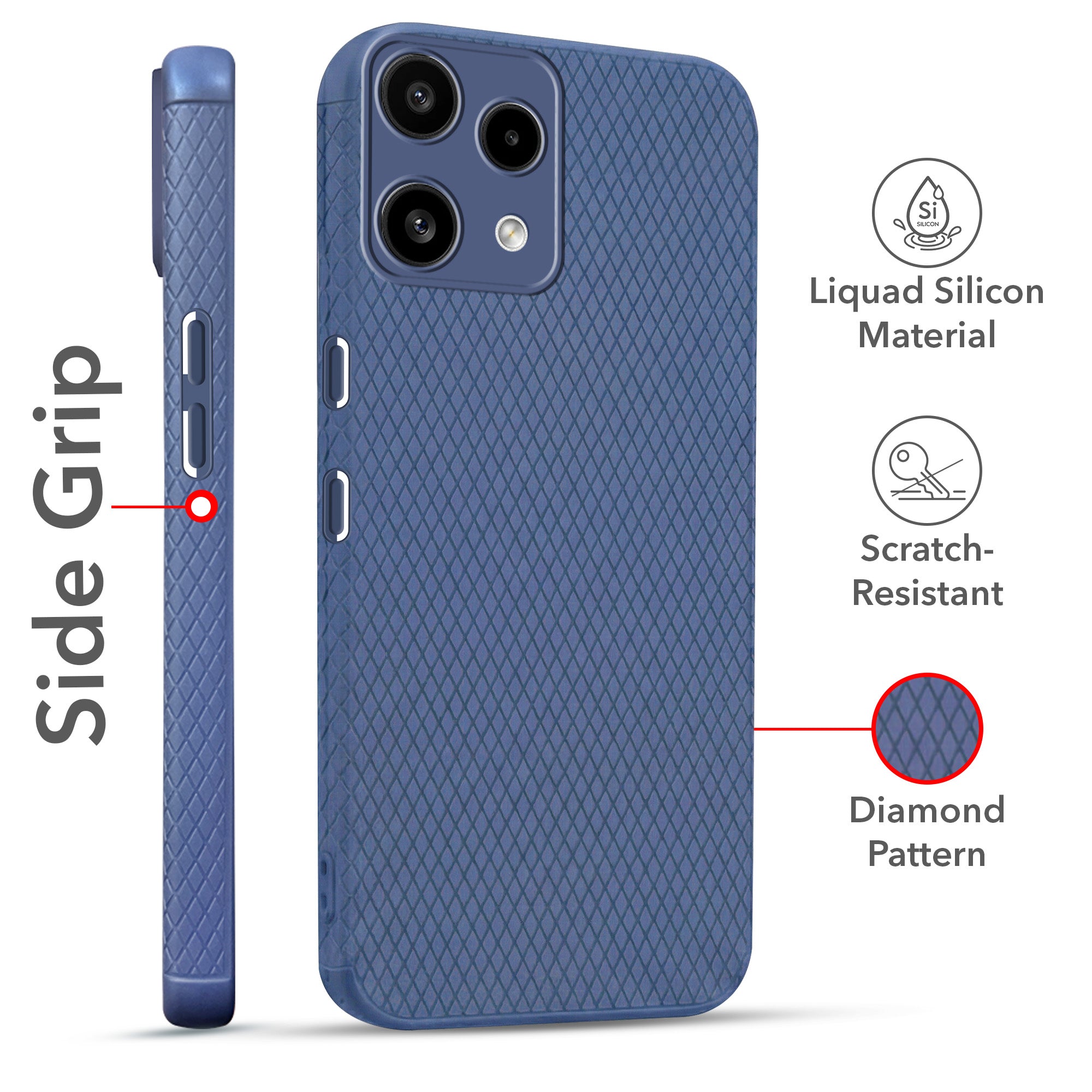 For Nothing Phone 3A Lite Combo with Back Cover and 9H Tempered Glass (Liquid Silicone | Camera Protection | Oleophobic Coating Screen Glass)