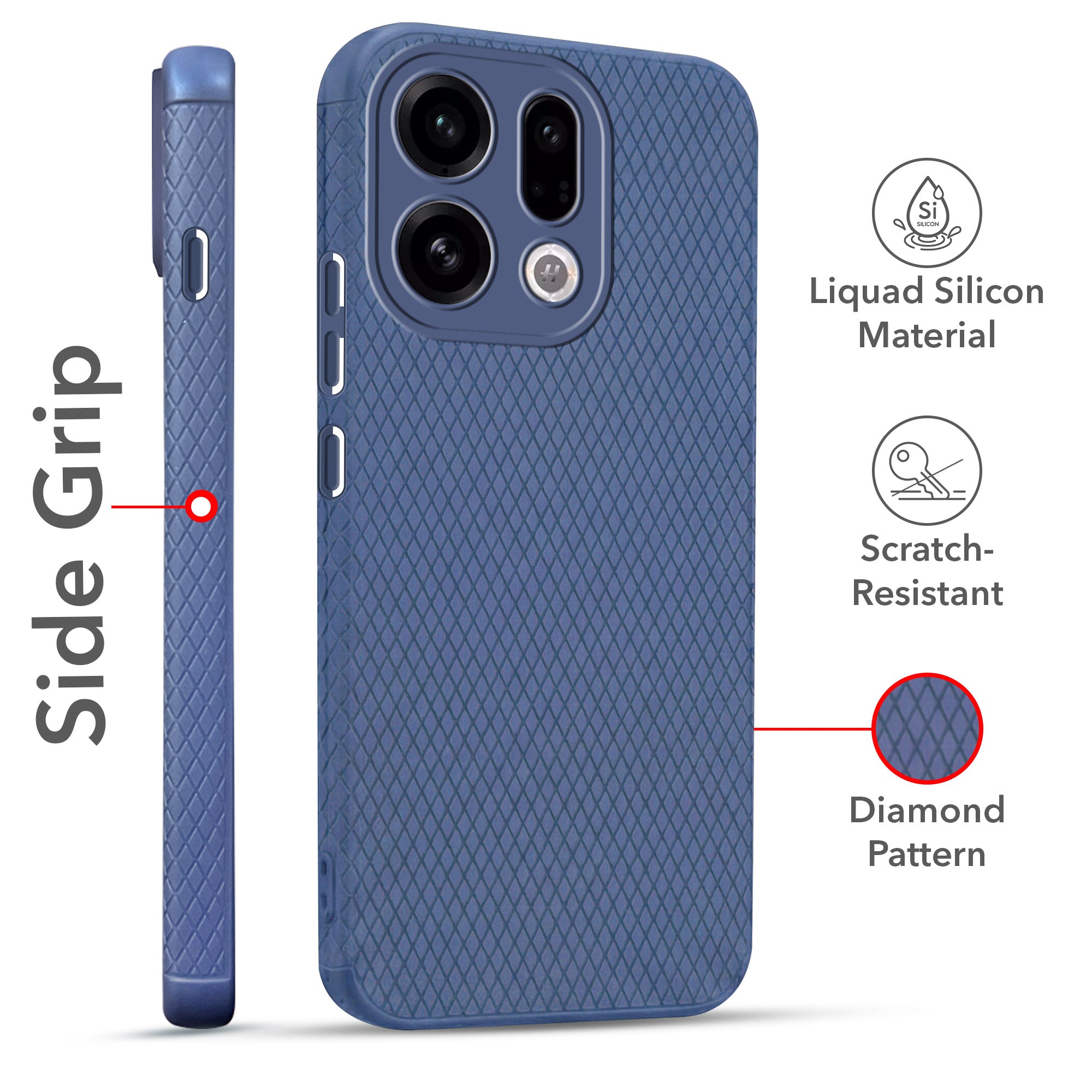 For Oppo Find X9 | Oppo Find X9s Combo with Back Cover and 9H Tempered Glass (Liquid Silicone | Camera Protection | Oleophobic Coating Screen Glass)