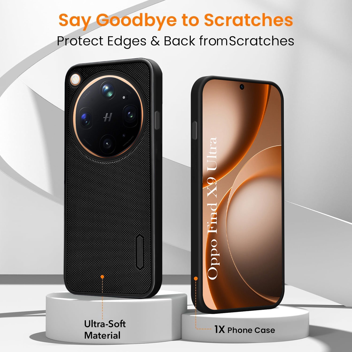 For Oppo Find X9 Ultra Combo (Textured Grip Design | Micro-Fiber Cloth Inside | Oleophobic Coating Screen Glass)