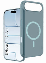 For Apple iPhone 17 Air Back Cover Case (Frosted Matte Feel | MagSafe Compatible Wireless Charging)