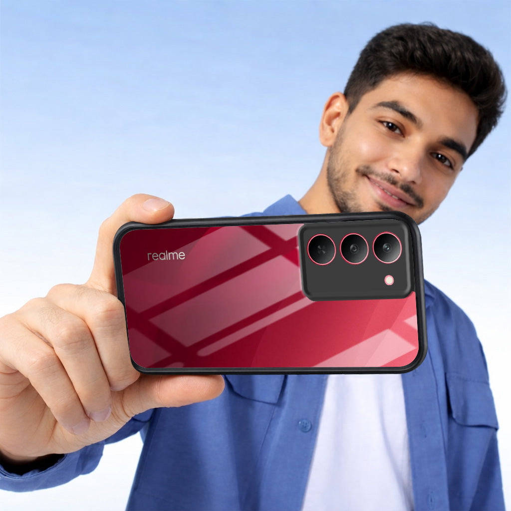 For Realme 14X Combo with Back Cover and 9H Tempered Glass (Lifetime Anti-Yellow | Crystal Clear Shockproof | Oleophobic Coating Screen Glass)