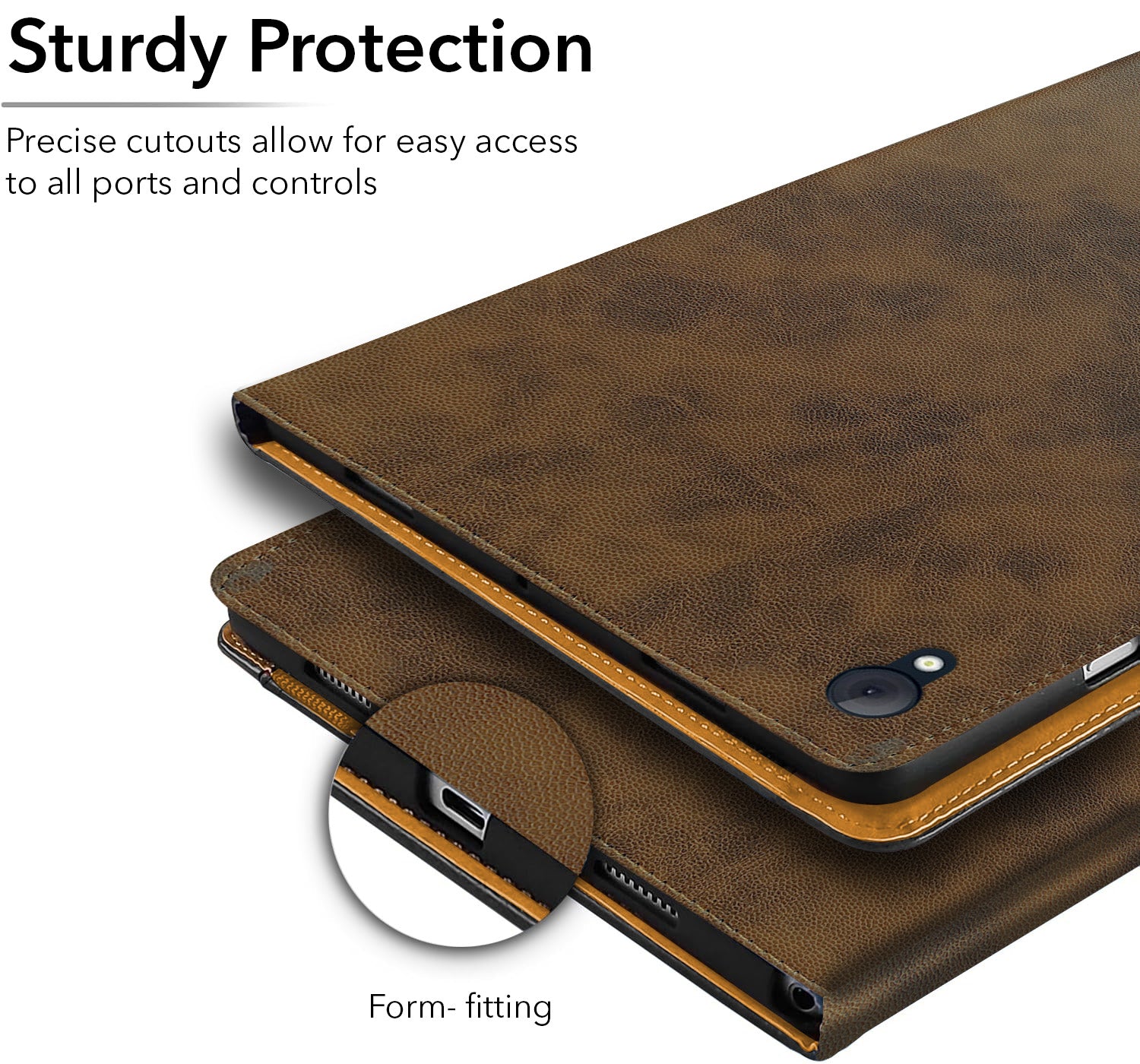 For Flip Cover Folio Cover Lenovo Tab K10 (TB-X6C6F, TB-X6C6X) 10 Inch (PU Leather | Multi-Angle Smart Stand | Card Storage Slots | Silicone Back Pouch)
