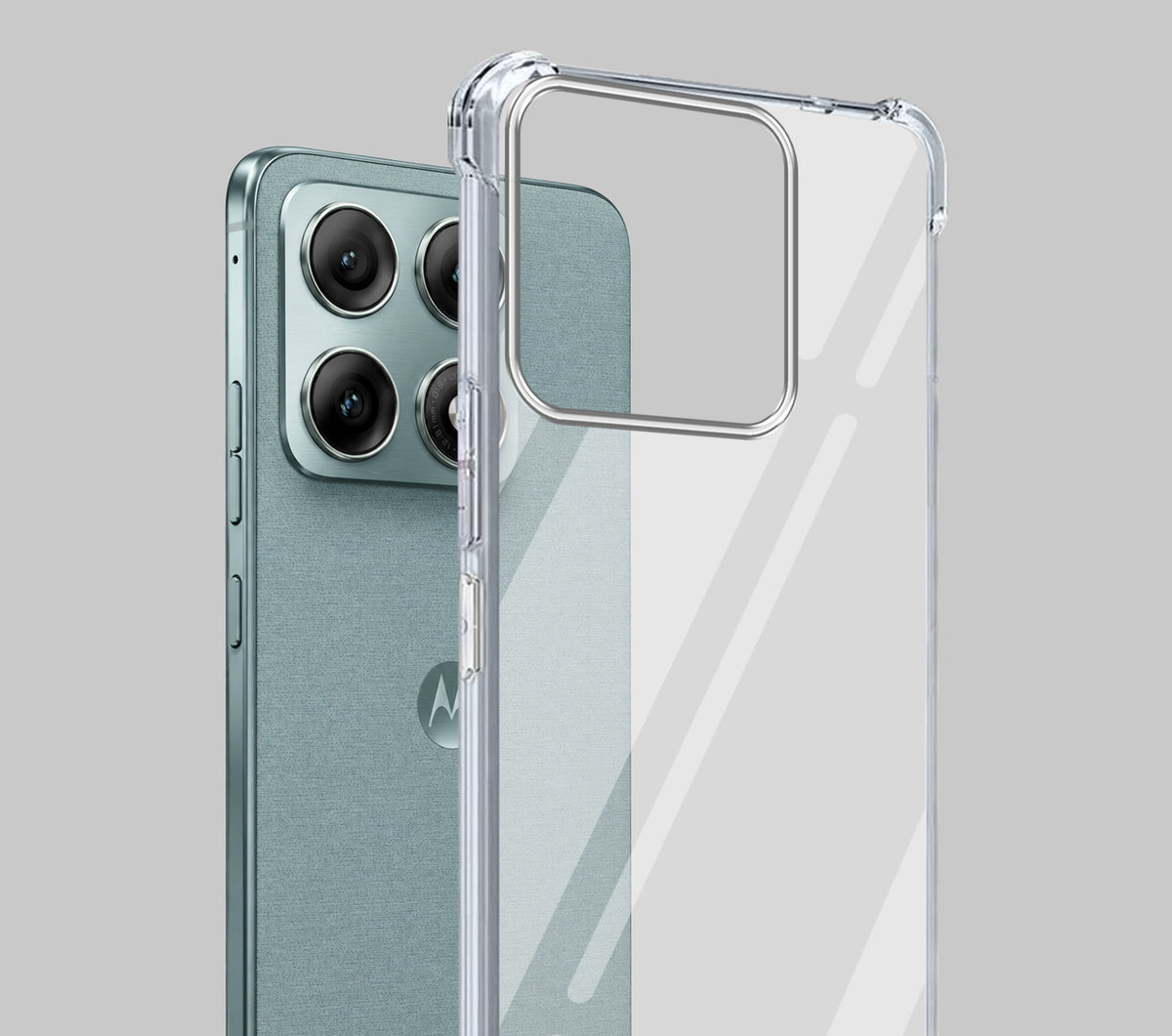 For Motorola Edge 70 Pro |  Motorola Edge 70 Pro Plus Back Cover Shockproof Crystal-Clear (Drop & Camera Protection | Hard Polycarbonate)