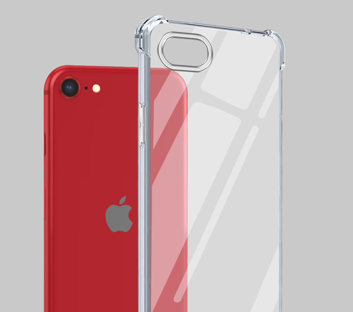 For Apple iPhone SE 2020 | SE 2022 Back Cover Shockproof Crystal-Clear (Drop & Camera Protection | Hard Polycarbonate)