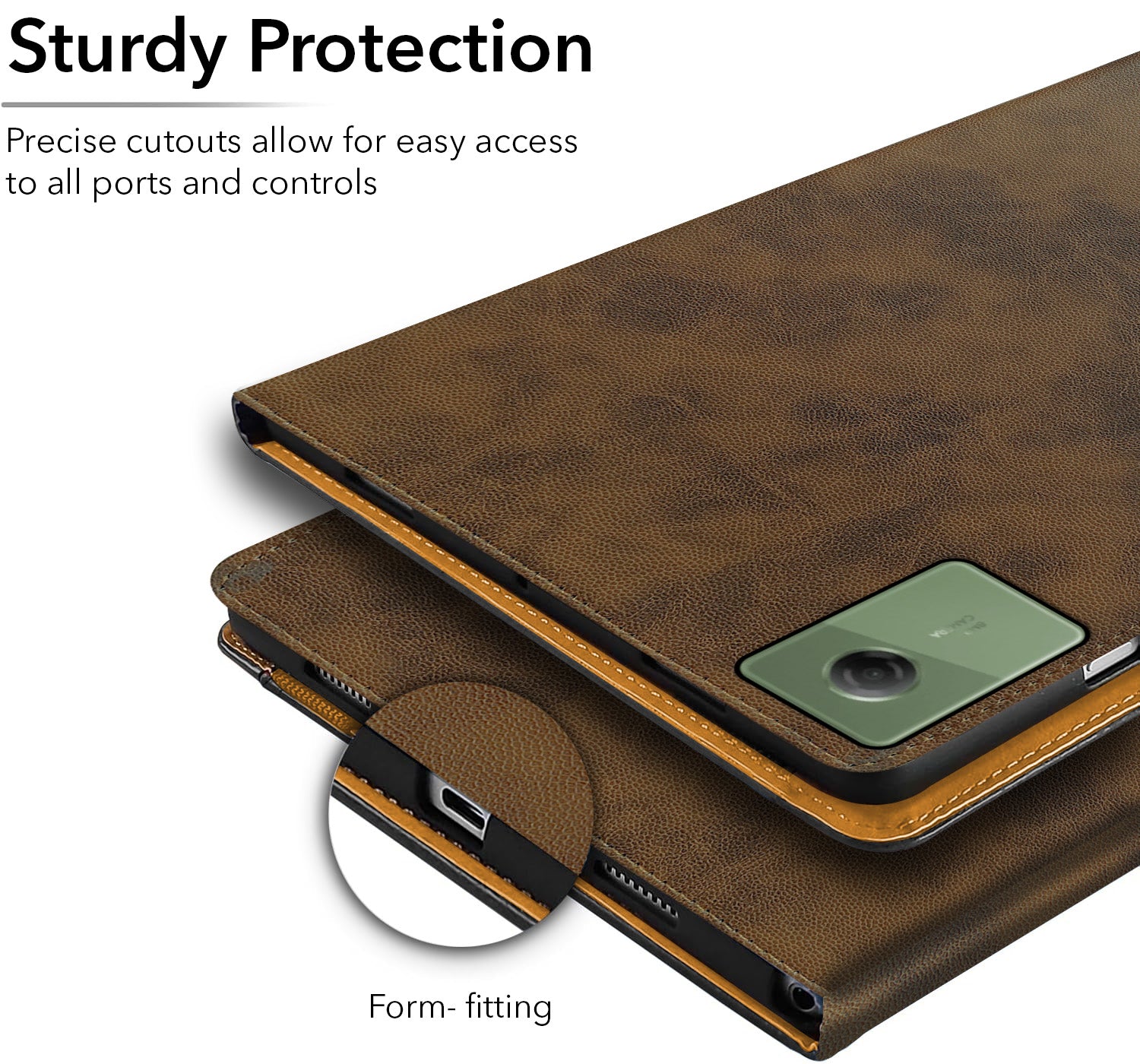For Motorola Moto Pad 60 Neo 11 Inch Flip Cover Folio Cover (PU Leather | Multi-Angle Smart Stand | Card Storage Slots | Silicone Back Pouch)