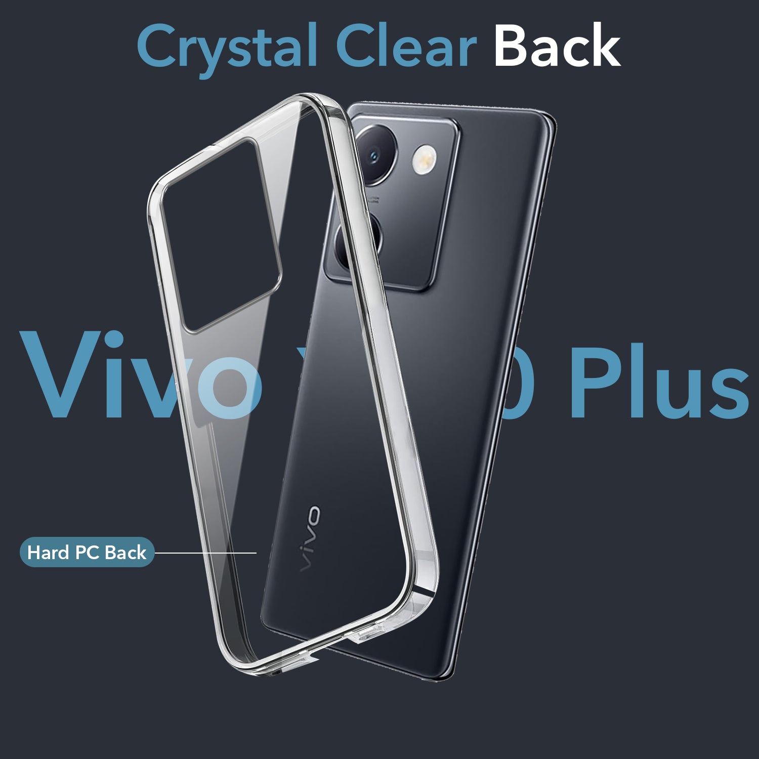 For Vivo Y300 Plus Back Cover Case (Hard Anti Yellow Clear Case | Drop & Camera Protection | Shockproof Polycarbonate)