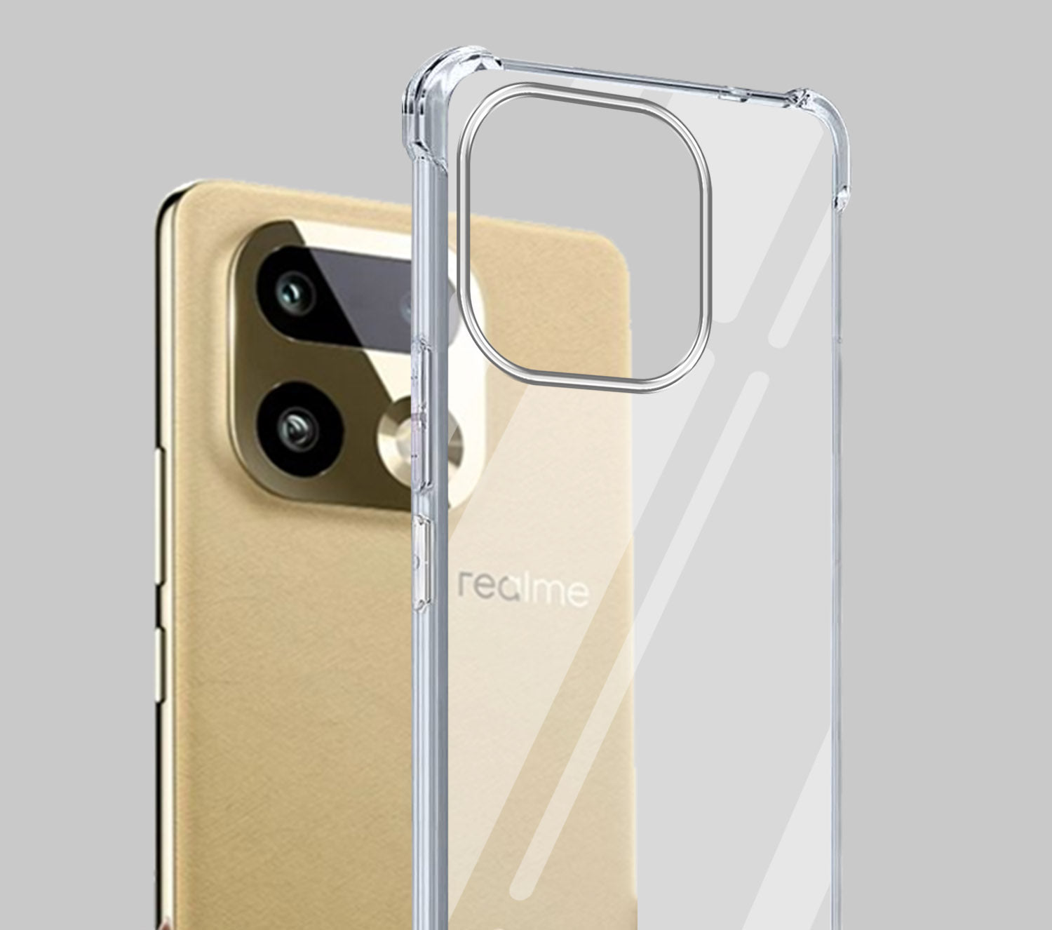 For Realme 16 Pro Plus 5G Back Cover Shockproof Crystal-Clear (Drop & Camera Protection | Hard Polycarbonate)