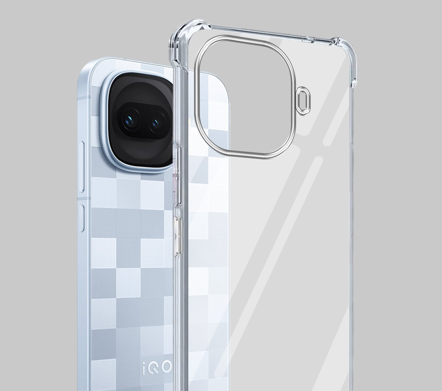 For Vivo iQOO 15R 5G Back Cover Shockproof Crystal-Clear (Drop & Camera Protection | Hard Polycarbonate)