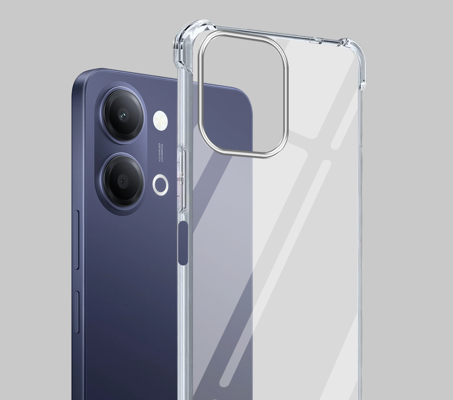 For Vivo Y05 (4G) | Vivo T5 Lite (5G) Back Cover Shockproof Crystal-Clear (Drop & Camera Protection | Hard Polycarbonate)