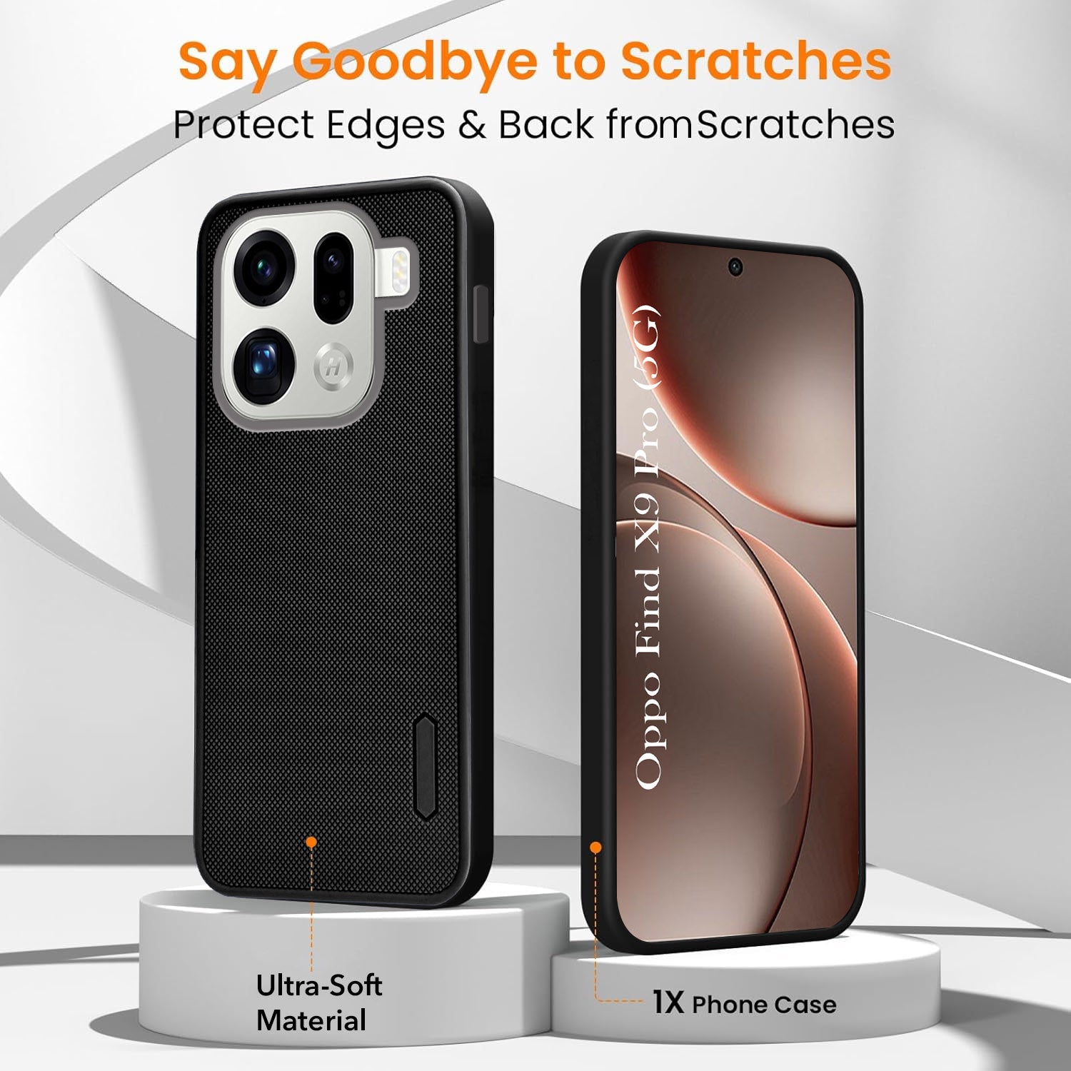 For Oppo Find X9 Pro Combo (Textured Grip Design | Micro-Fiber Cloth Inside | Oleophobic Coating Screen Glass)