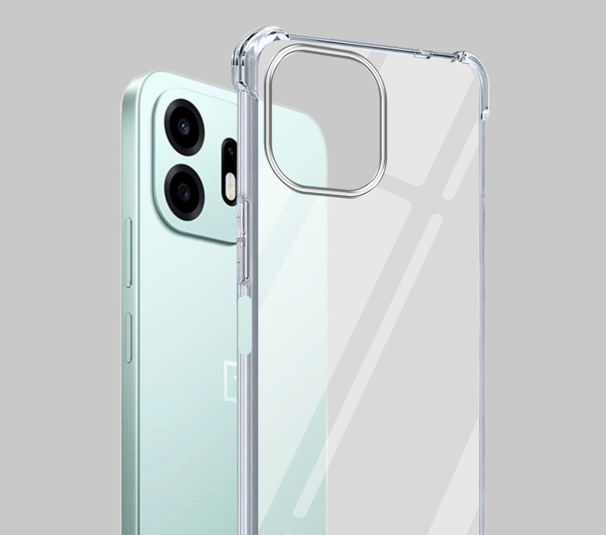 For OnePlus N6 Back Cover Shockproof Crystal-Clear (Drop & Camera Protection | Hard Polycarbonate)