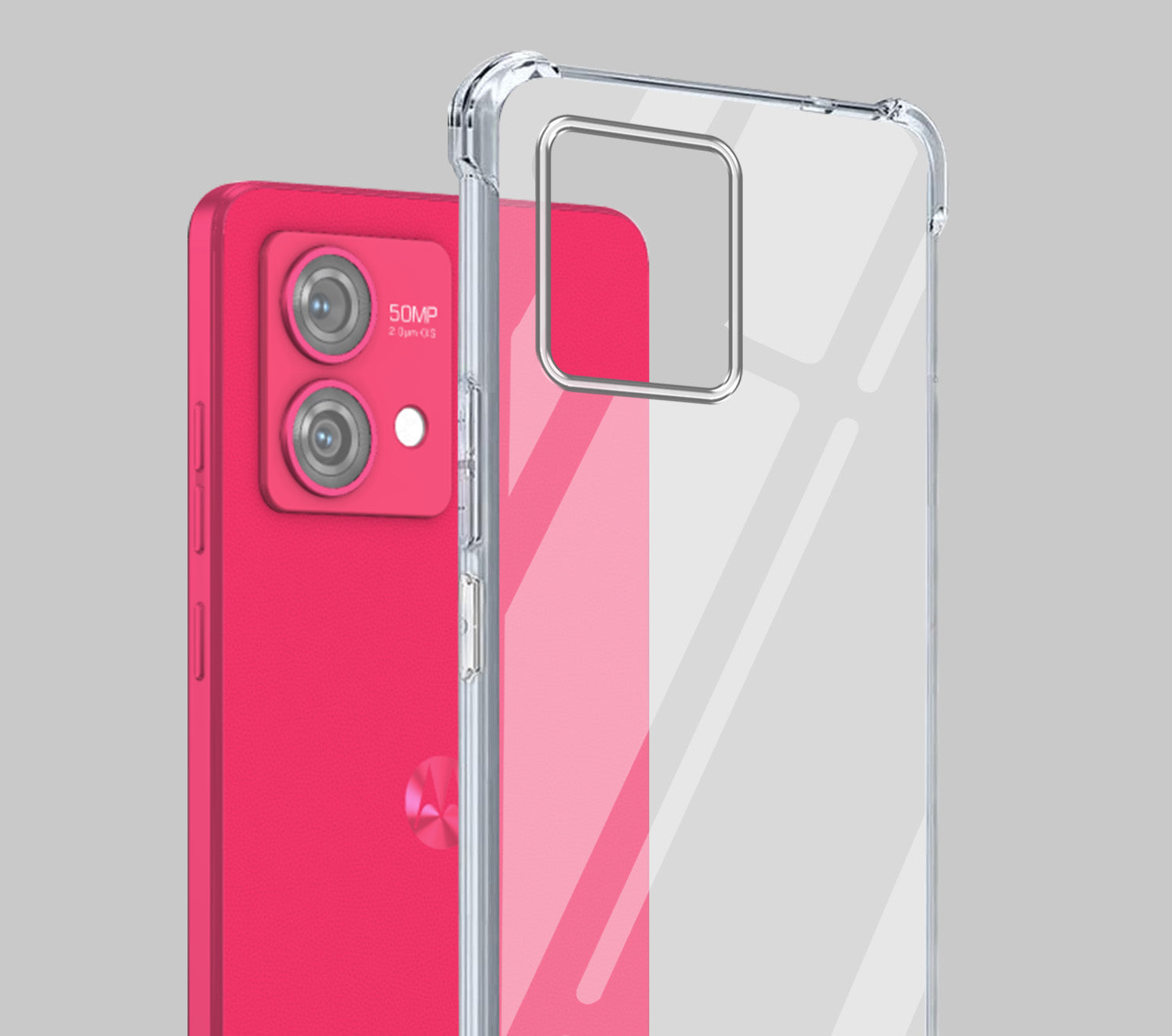 For Motorola Moto G84 Back Cover Shockproof Crystal-Clear ( Drop & Camera Protection | Hard Polycarbonate)