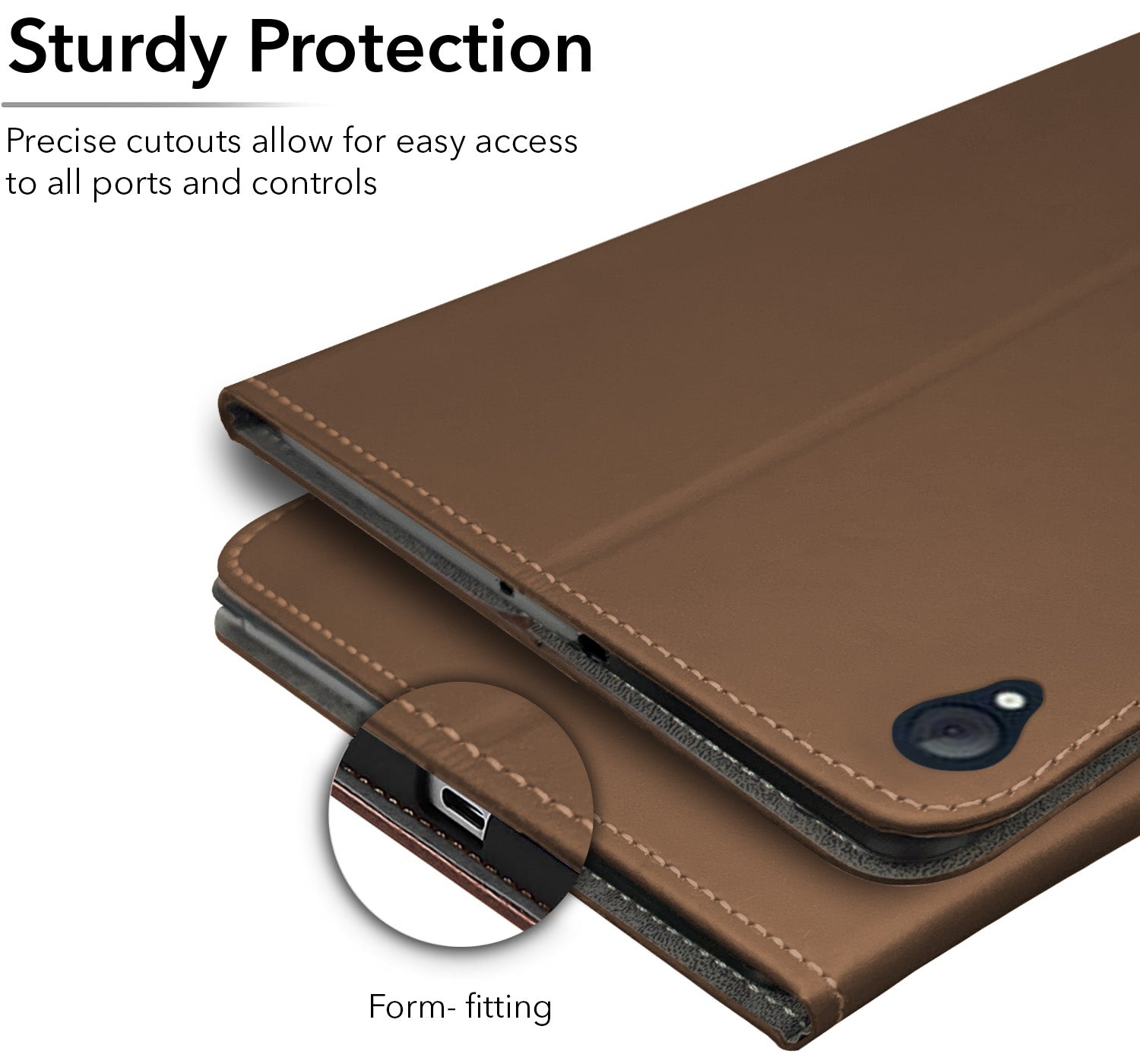 For Flip Cover Folio Case Lenovo Tab K10 10 Inch TB-X6C6F / X6C6X (PU Matte Leather | Multi-Angle Smart Stand | Card Storage Slots | Silicone Back Pouch)