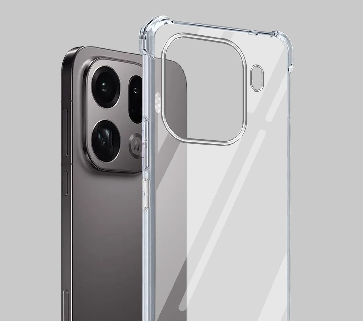 For Oppo Find X9 Pro Back Cover Shockproof Crystal-Clear (Drop & Camera Protection | Hard Polycarbonate)