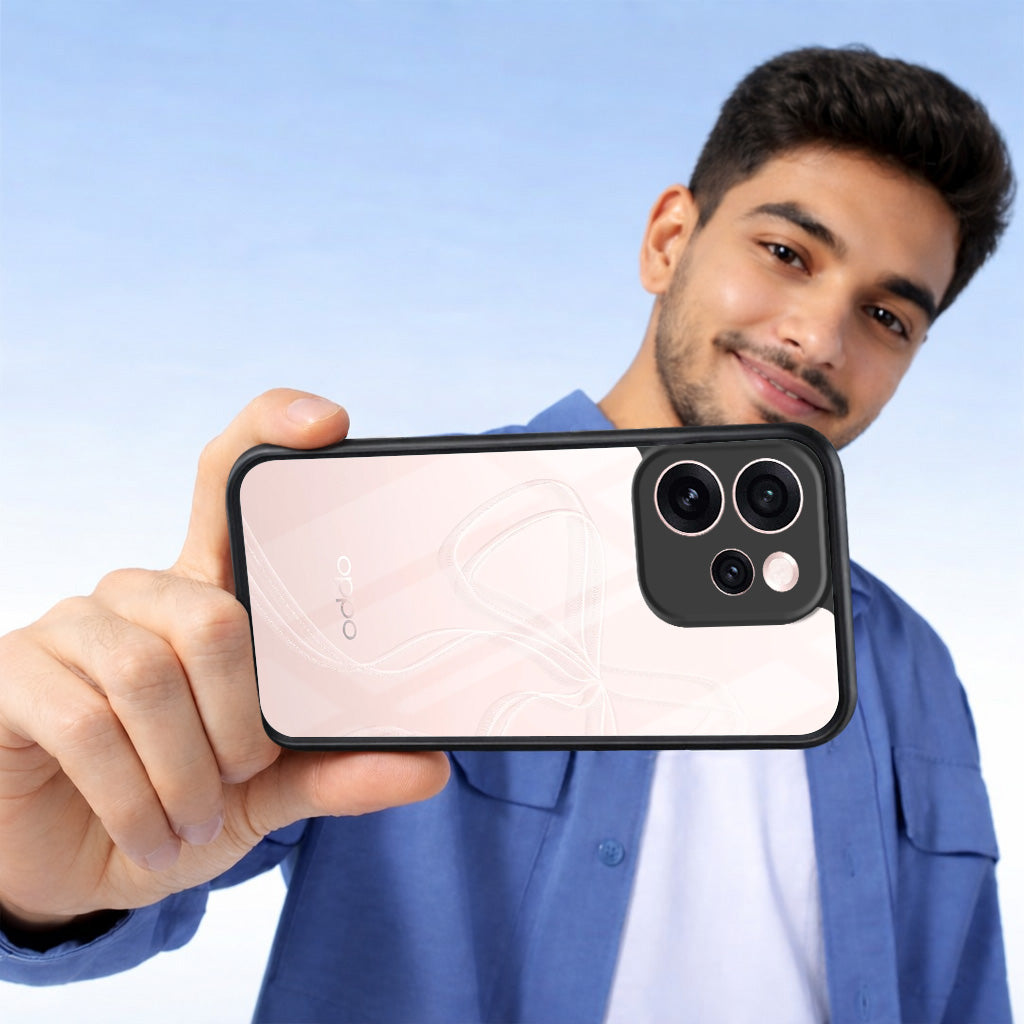 For Oppo Reno15 Pro Mini 5G | Oppo Reno 15 Pro Mini 5G Combo with Back Cover and 9H Tempered Glass (Lifetime Anti-Yellow | Crystal Clear Shockproof | Oleophobic Coating Screen Glass)