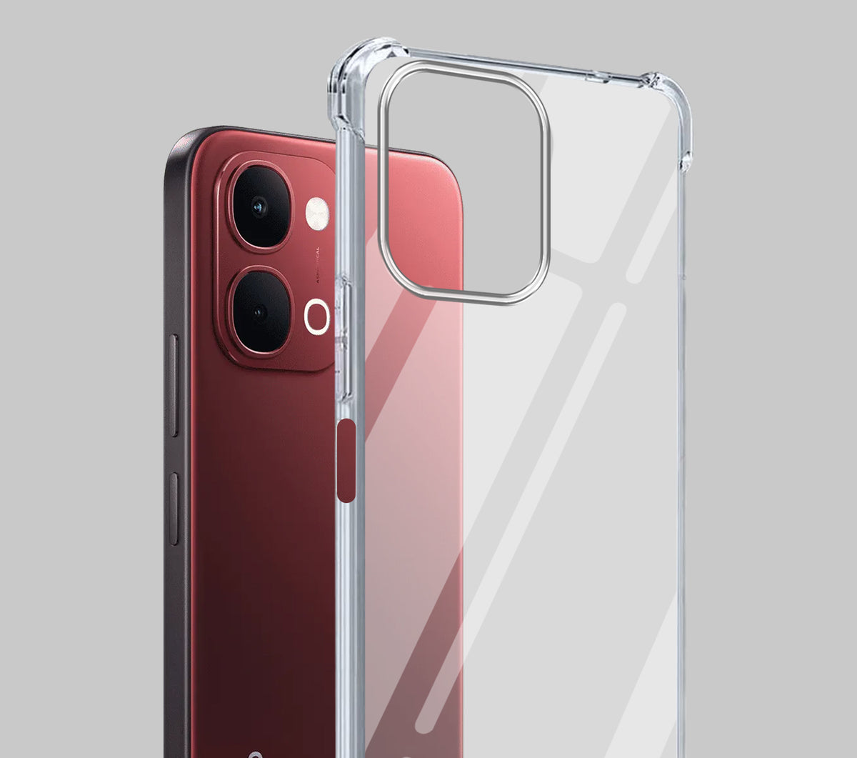 For Vivo Y31T 5G Back Cover Shockproof Crystal-Clear (Drop & Camera Protection | Hard Polycarbonate)