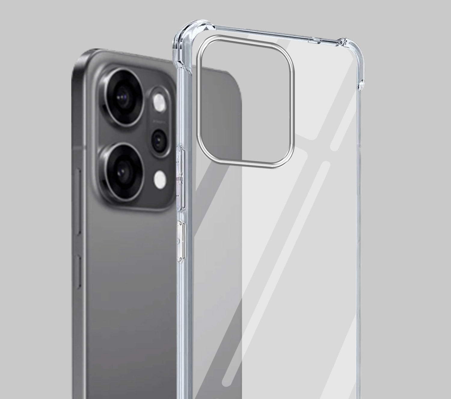 For Oppo Reno14 5G | Oppo Reno 14 5G Shockproof Crystal-Clear Back Cover (Drop & Camera Protection | Hard Polycarbonate)