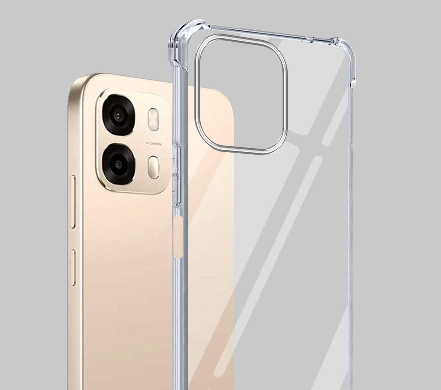 For Oppo A6 Pro Back Cover Shockproof Crystal-Clear (Drop & Camera Protection | Hard Polycarbonate)