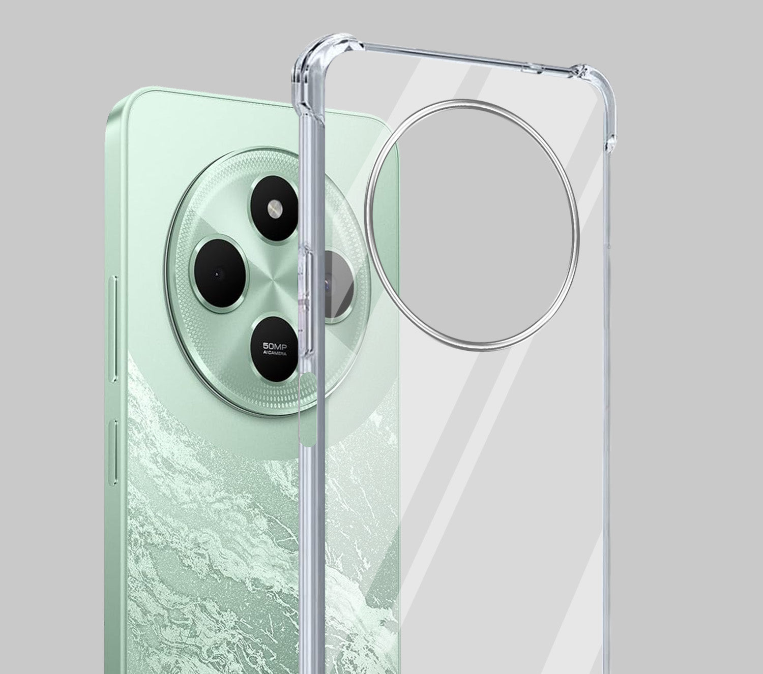 For Poco C75 | Poco M7 Back Cover Shockproof Crystal-Clear (Drop & Camera Protection | Hard Polycarbonate)