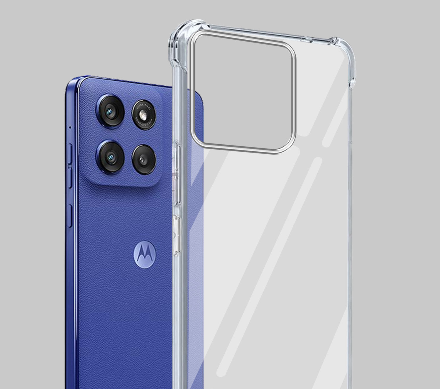 For Motorola Moto Edge 60 Stylus Back Cover (Drop & Camera Protection | Hard Polycarbonate)