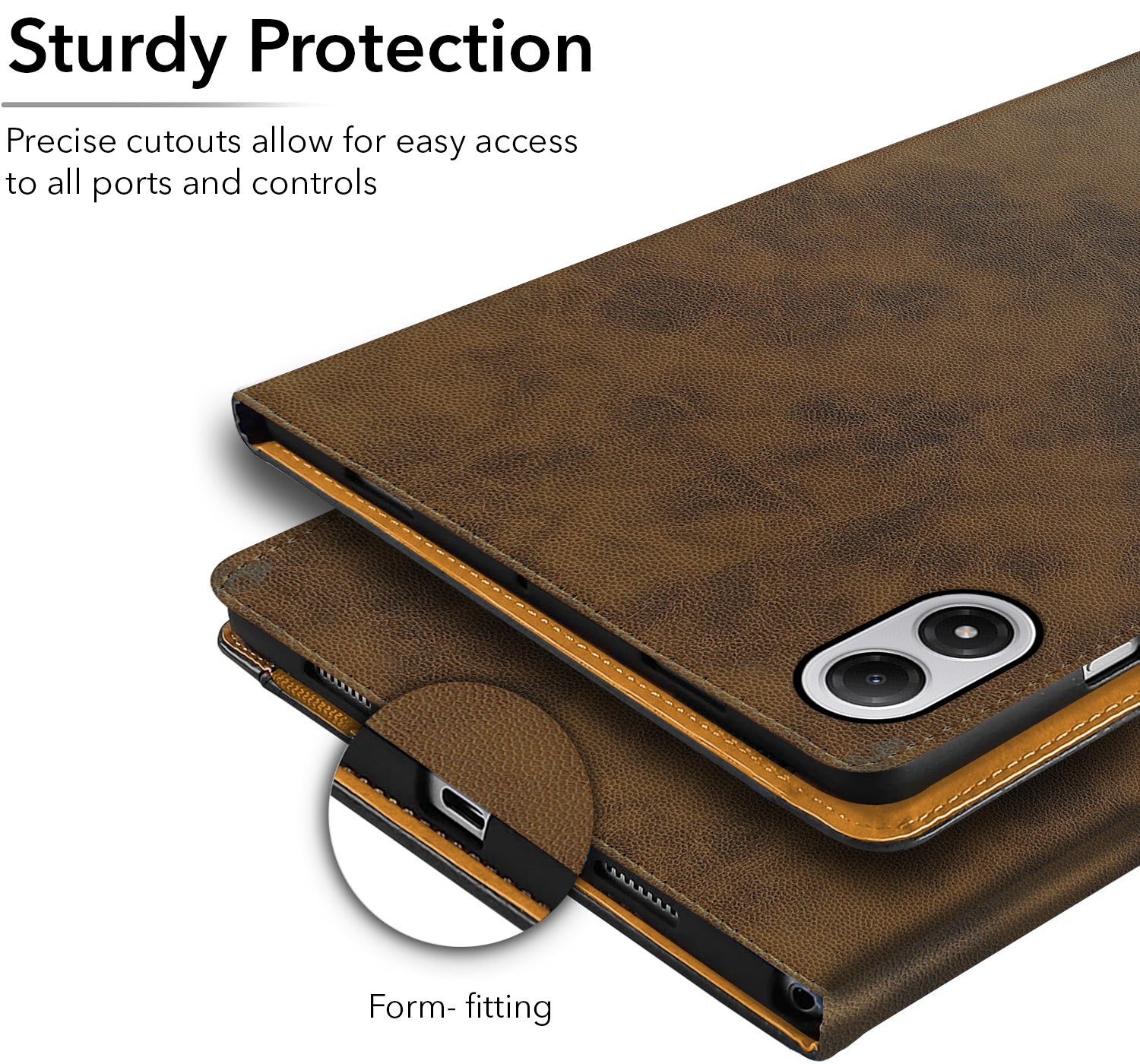 For Redmi Pad 2 Pro 12.1 Inch 25099RP13G/2509BRP2DG Flip Cover Folio Cover (PU Leather | Multi-Angle Smart Stand | Card Storage Slots | Silicone Back Pouch)