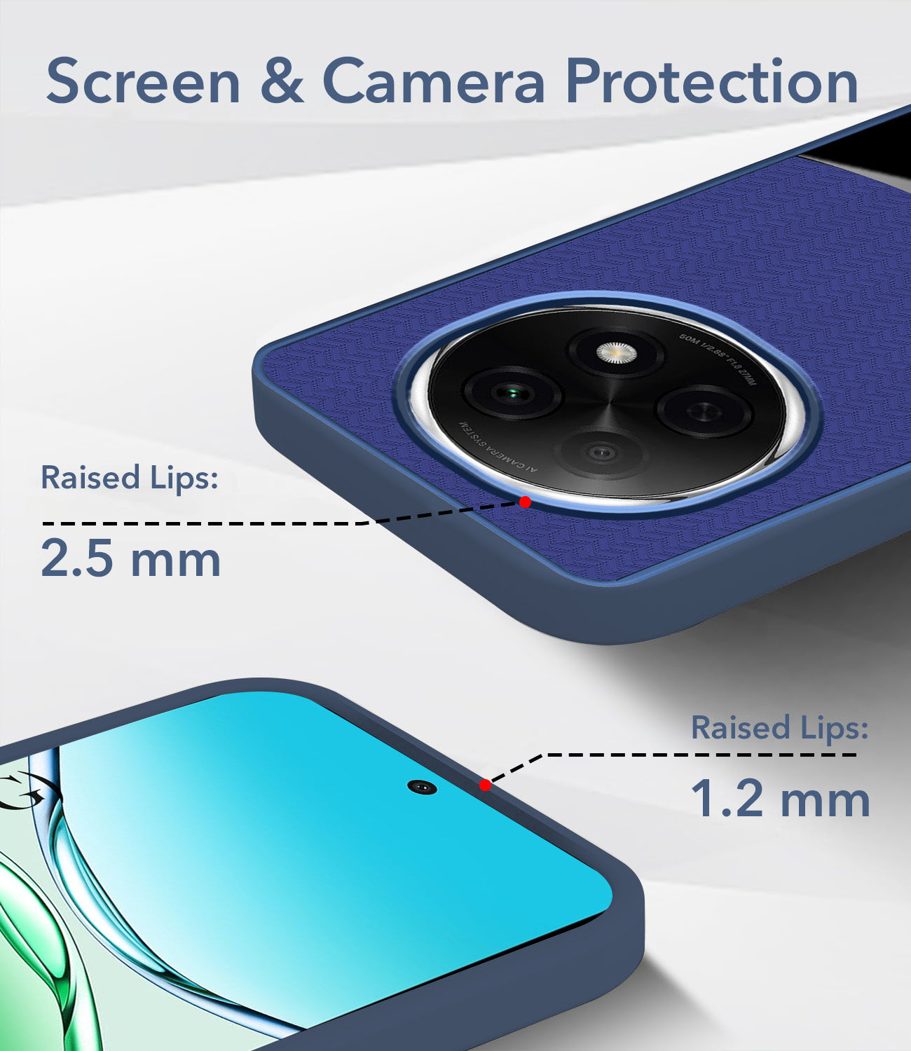 For Oppo F29 Pro Back Cover Case (Elegant PU Leather Finish | Premium Minimalist Professional | Camera Protection Bump)