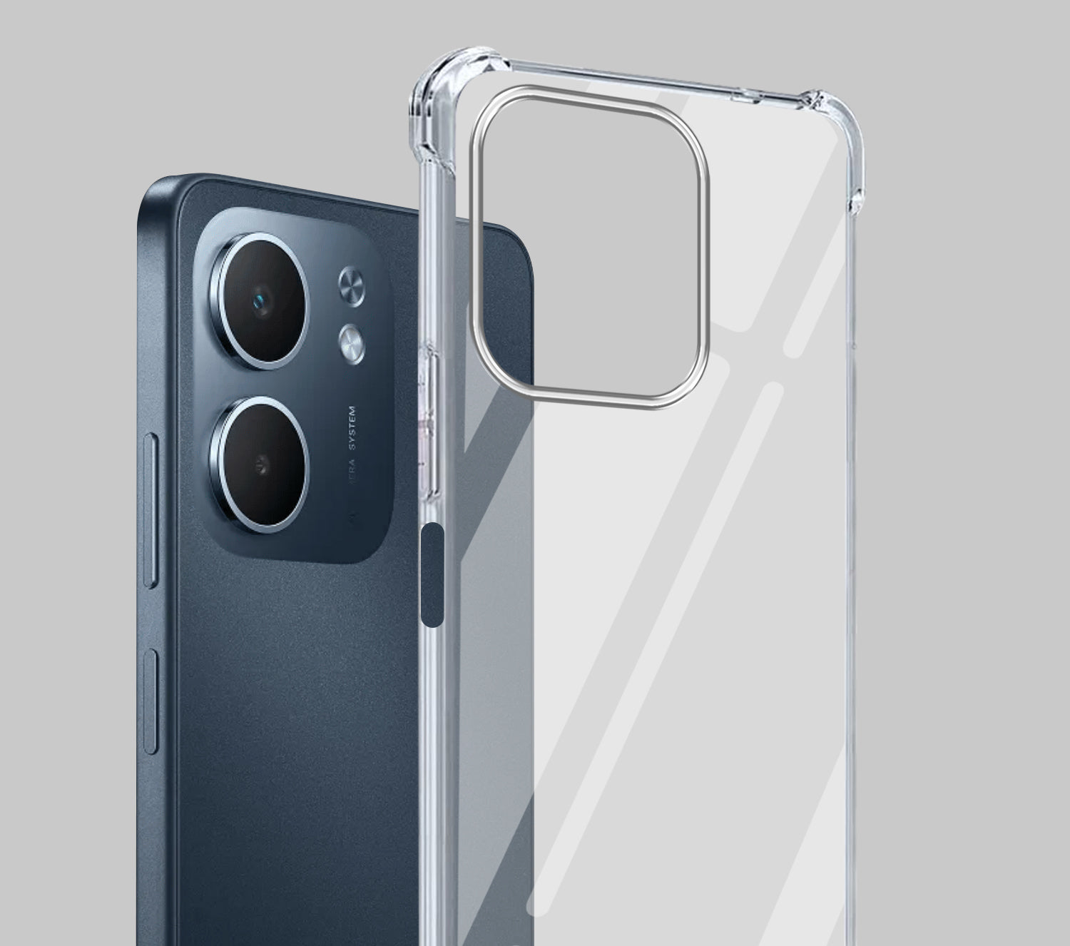 For Oppo A5X Shockproof Crystal-Clear Back Cover( Drop & Camera Protection | Hard Polycarbonate)