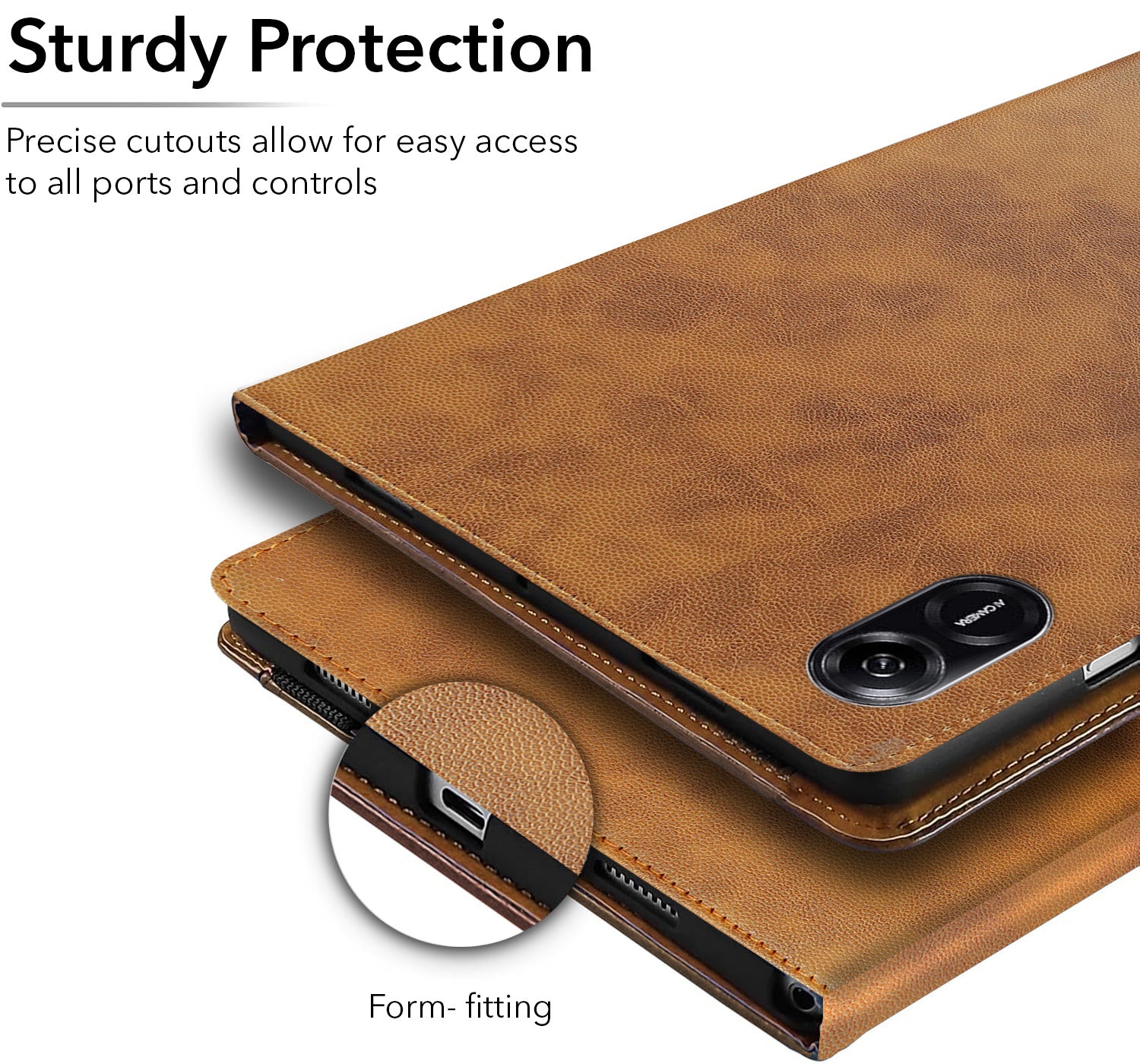 For Honor Pad X9 10 Inch Flip Cover Folio Cover (PU Leather | Multi-Angle Smart Stand | Card Storage Slots | Silicone Back Pouch)