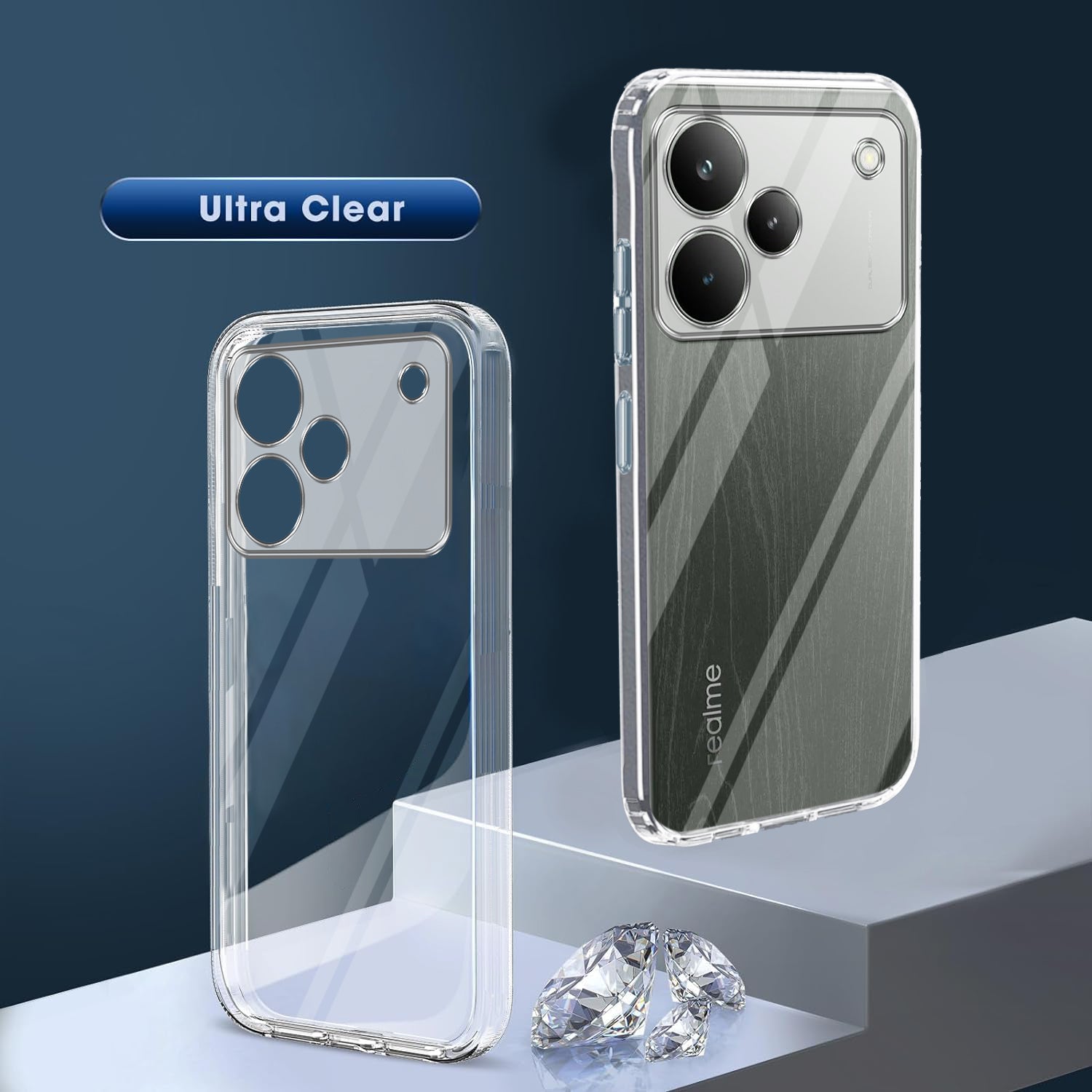 For Realme P4 Pro Back Cover Case (Clear Shockproof Case with Camera Protection | Soft and Flexible | Transparent)
