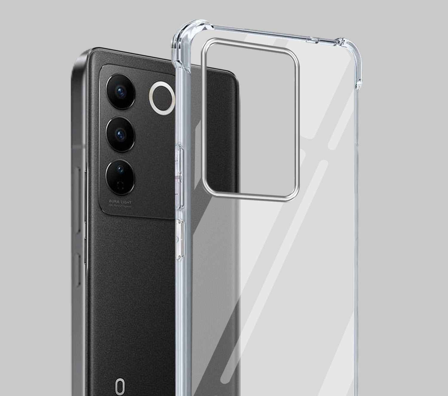 For Vivo V27 | Vivo V27 Pro Back Cover Case Shockproof Crystal-Clear | Drop & Camera Protection | Hard Polycarbonate)