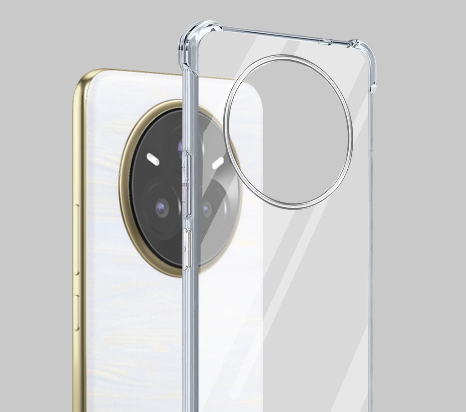 For Realme 14 Pro Plus 5G Shockproof Crystal-Clear Back Cover (Drop & Camera Protection | Hard Polycarbonate)