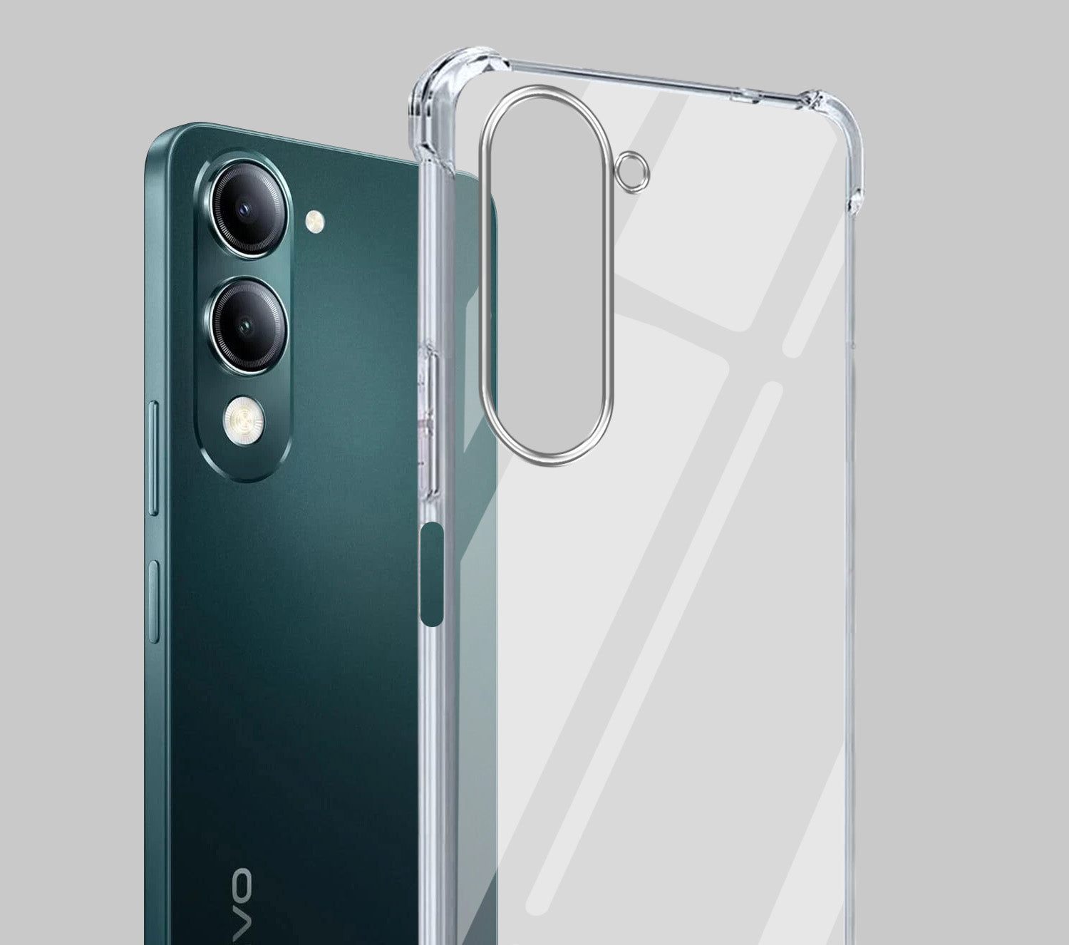 For Vivo Y19 | Vivo Y19e | Vivo T4 Lite Back Cover Case Shockproof Crystal-Clear | Drop & Camera Protection | Hard Polycarbonate)