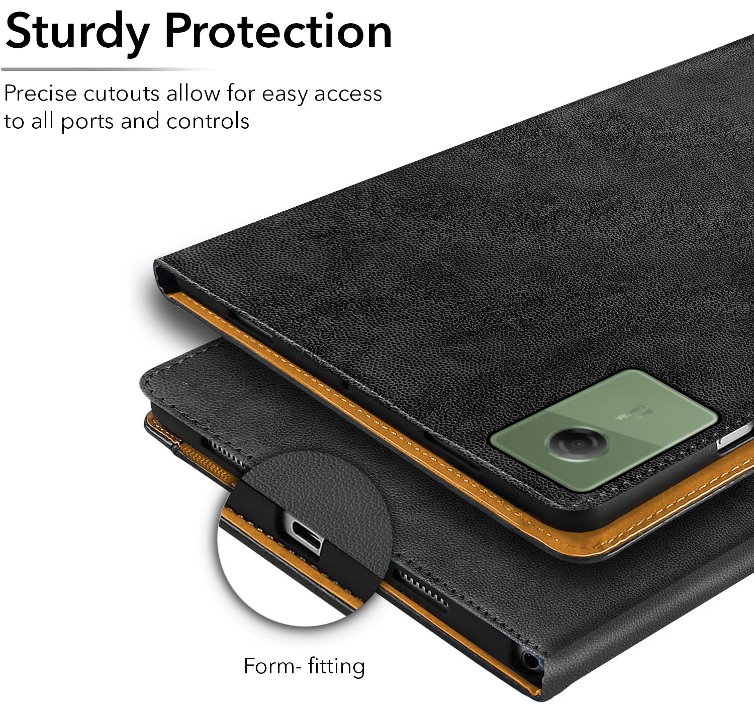 For Motorola Moto Pad 60 Neo 11 Inch Flip Cover Folio Cover (PU Leather | Multi-Angle Smart Stand | Card Storage Slots | Silicone Back Pouch)