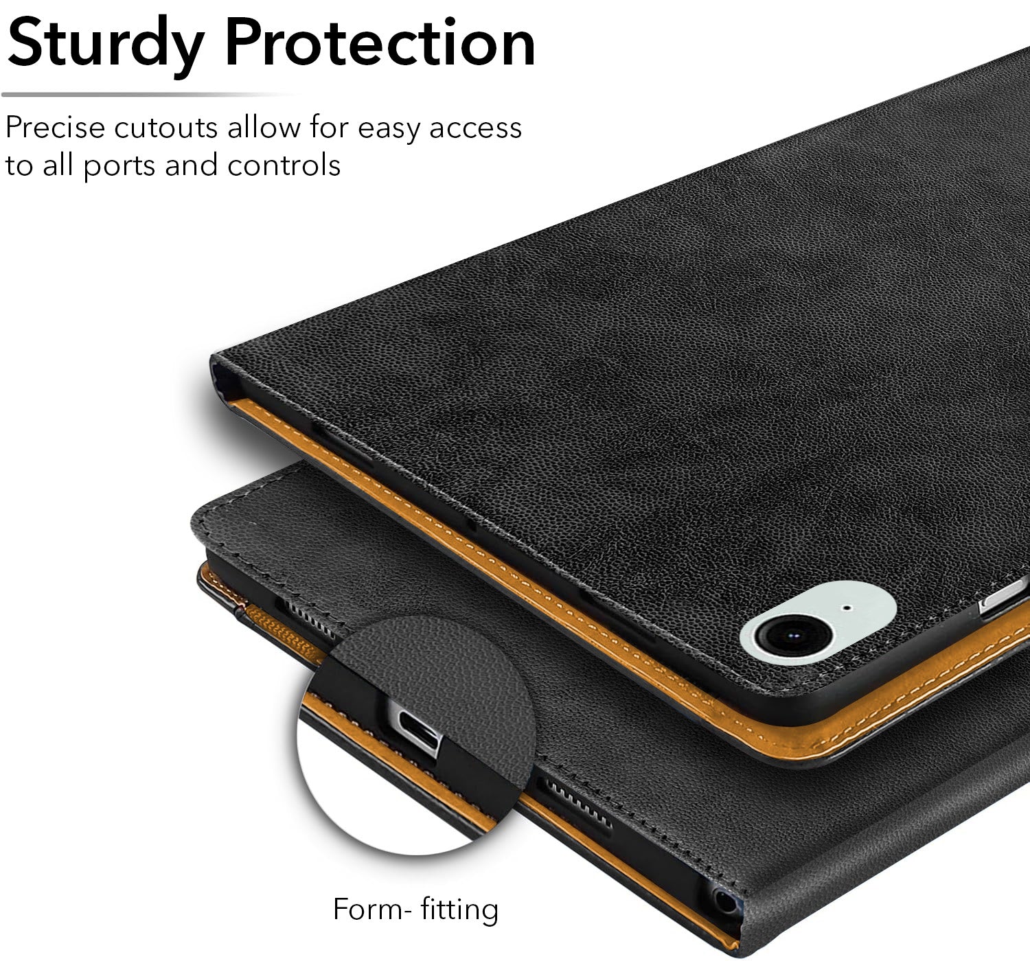 For Samsung Galaxy Tab S9 FE X510 Flip Cover Folio Cover (PU Leather | Multi-Angle Smart Stand | Card Storage Slots | Silicone Back Pouch)