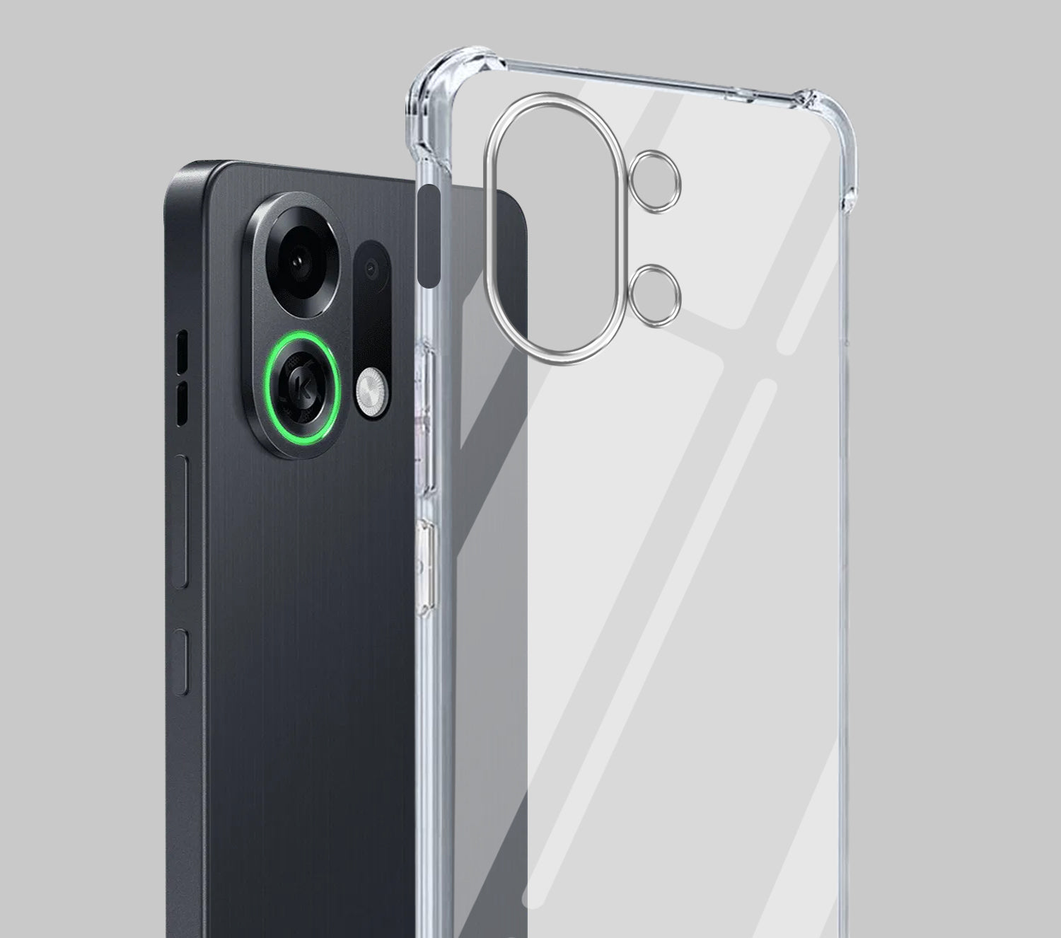 For Oppo K13 Turbo | Oppo K13 Turbo Pro Shockproof Crystal-Clear Back Cover ( Drop & Camera Protection | Hard Polycarbonate)