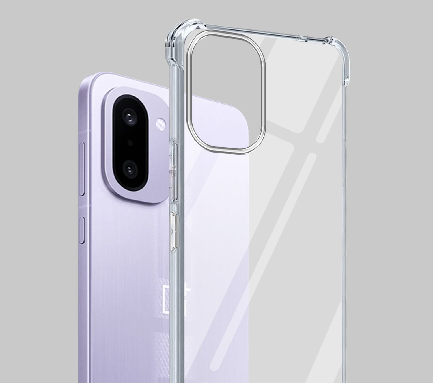 For OnePlus 15R Shockproof Crystal-Clear Back Cover (Drop & Camera Protection | Hard Polycarbonate)