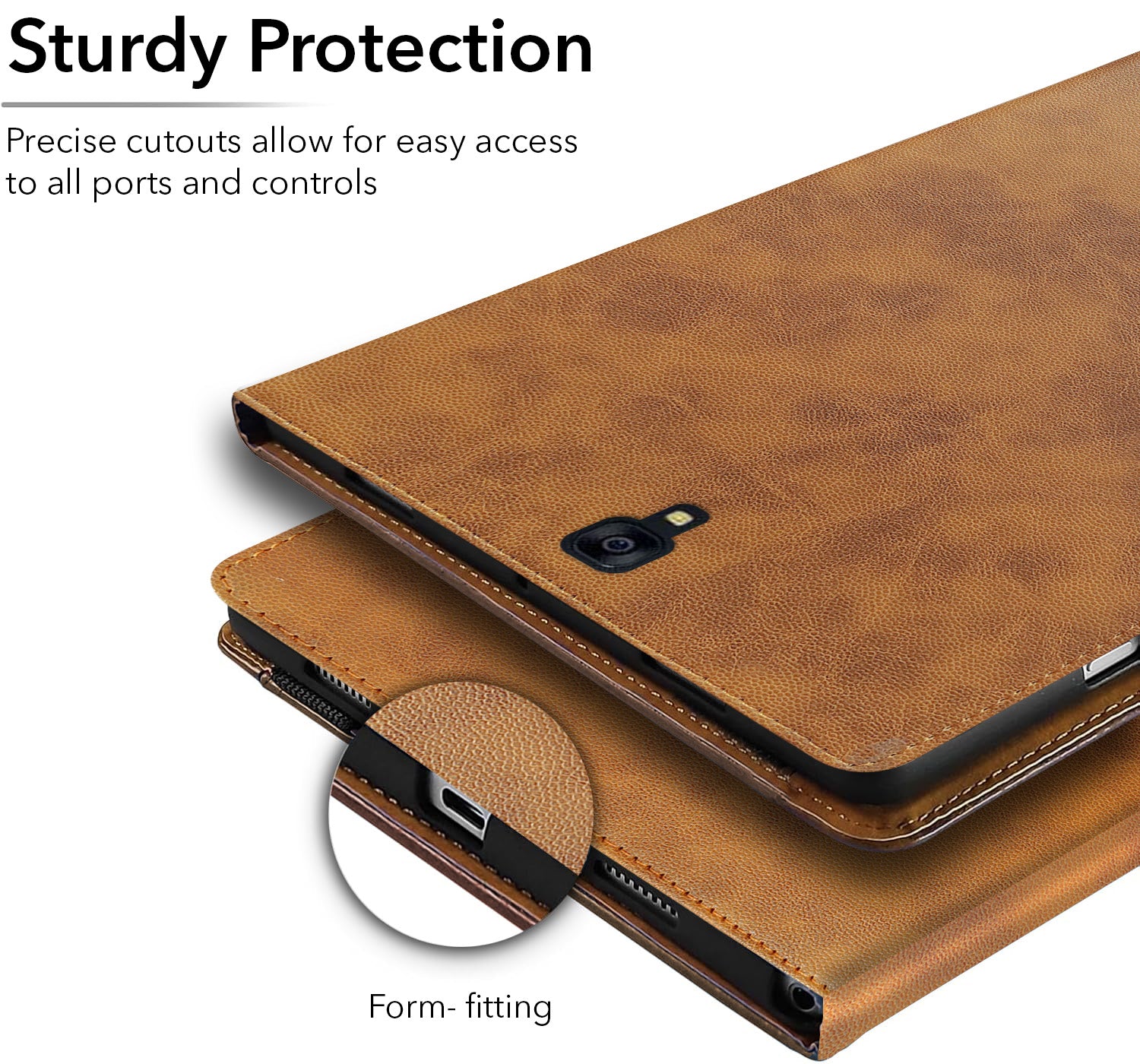 For Samsung Galaxy Tab S3 T825 9.7 Inch SM-T820/T825/T825Y  Flip Cover Folio Cover (PU Leather | Multi-Angle Smart Stand | Card Storage Slots | Silicone Back Pouch)