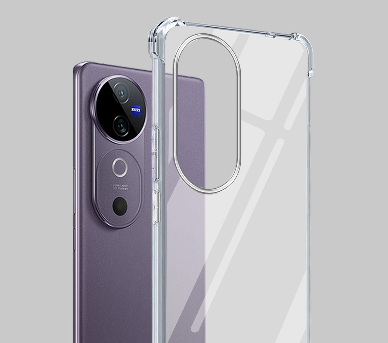For Vivo V40 | Vivo V40 Pro 5G Shockproof Crystal-Clear Back Cover (Drop & Camera Protection | Hard Polycarbonate)