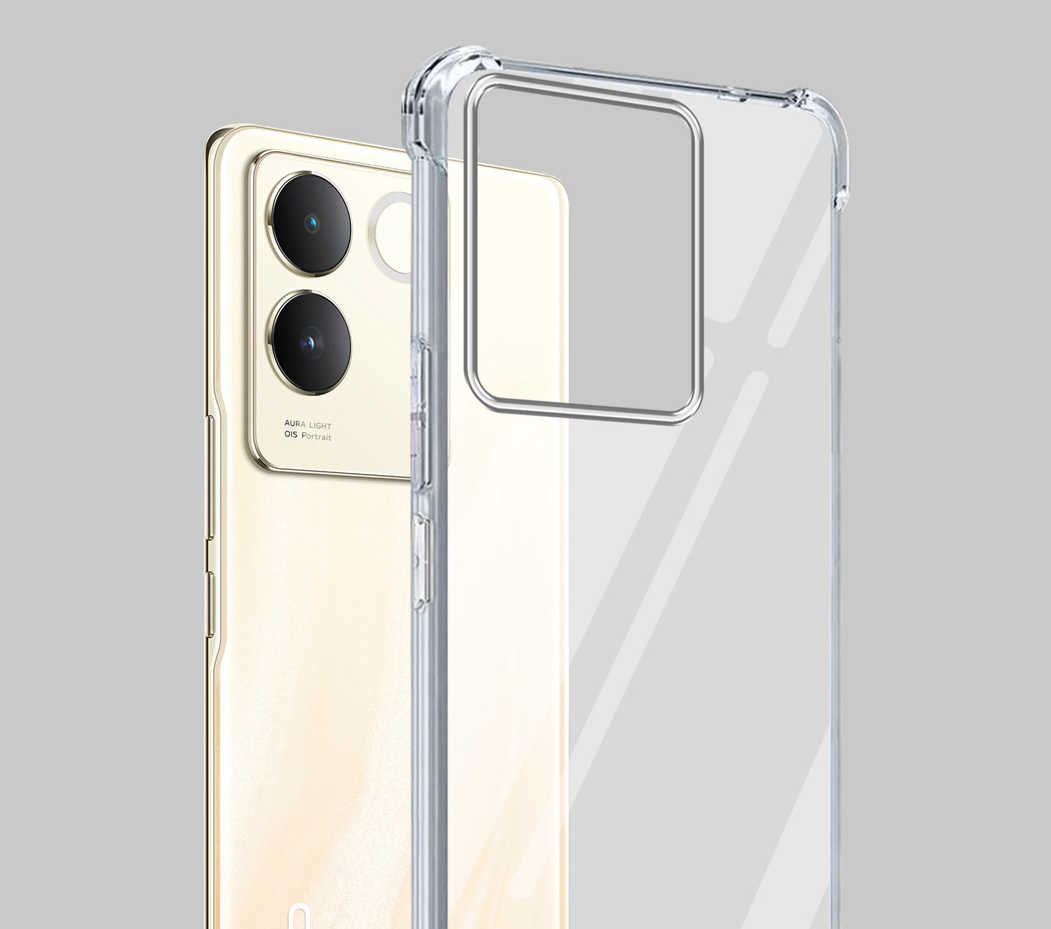 For Vivo T2 Pro Back Cover Shockproof Crystal-Clear (Drop & Camera Protection | Hard Polycarbonate)