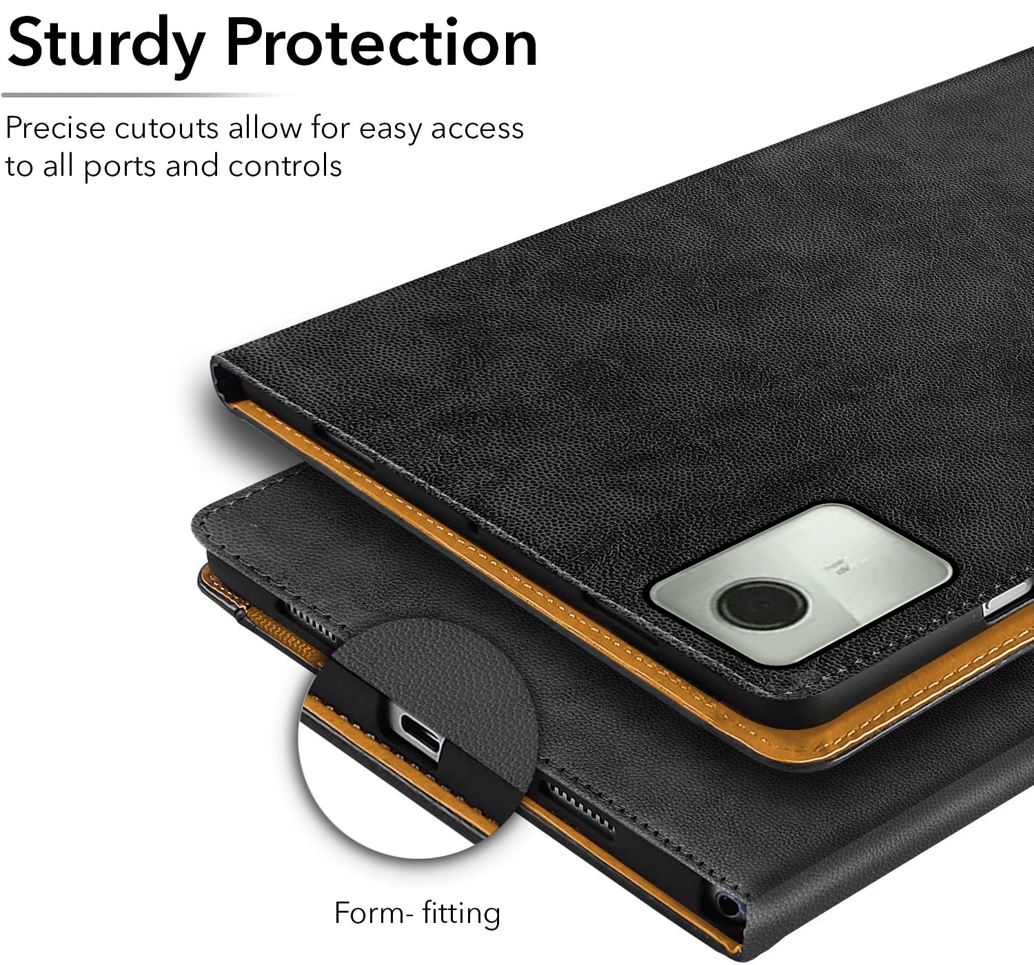 For Lenovo Tab M11 11 Inch TB330FU/TB330KU Flip Cover Folio Cover (PU Leather | Multi-Angle Smart Stand | Card Storage Slots | Silicone Back Pouch)