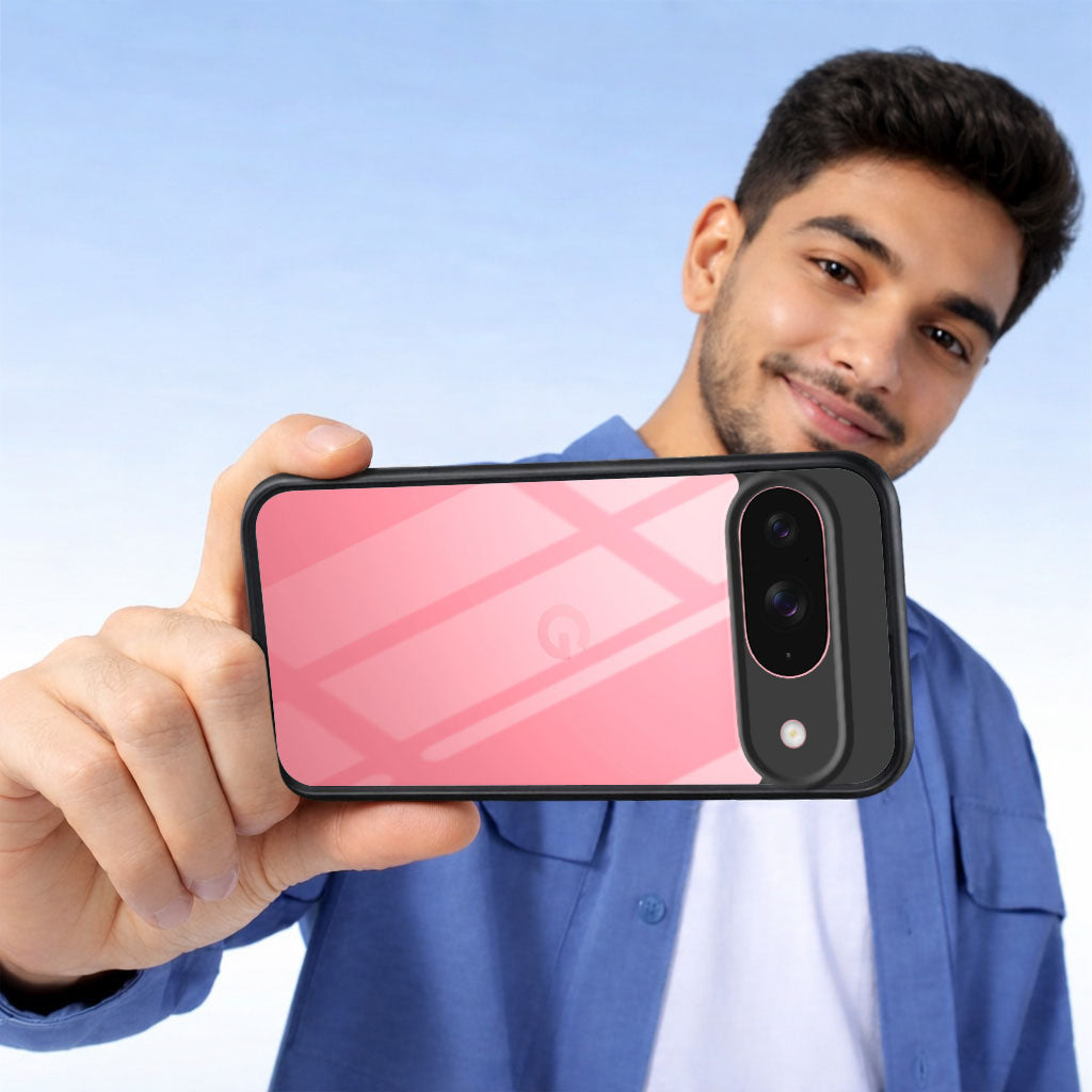 For Google Pixel 9 Combo with Back Cover and 9H Tempered Glass (Lifetime Anti-Yellow | Crystal Clear Shockproof | Oleophobic Coating Screen Glass)